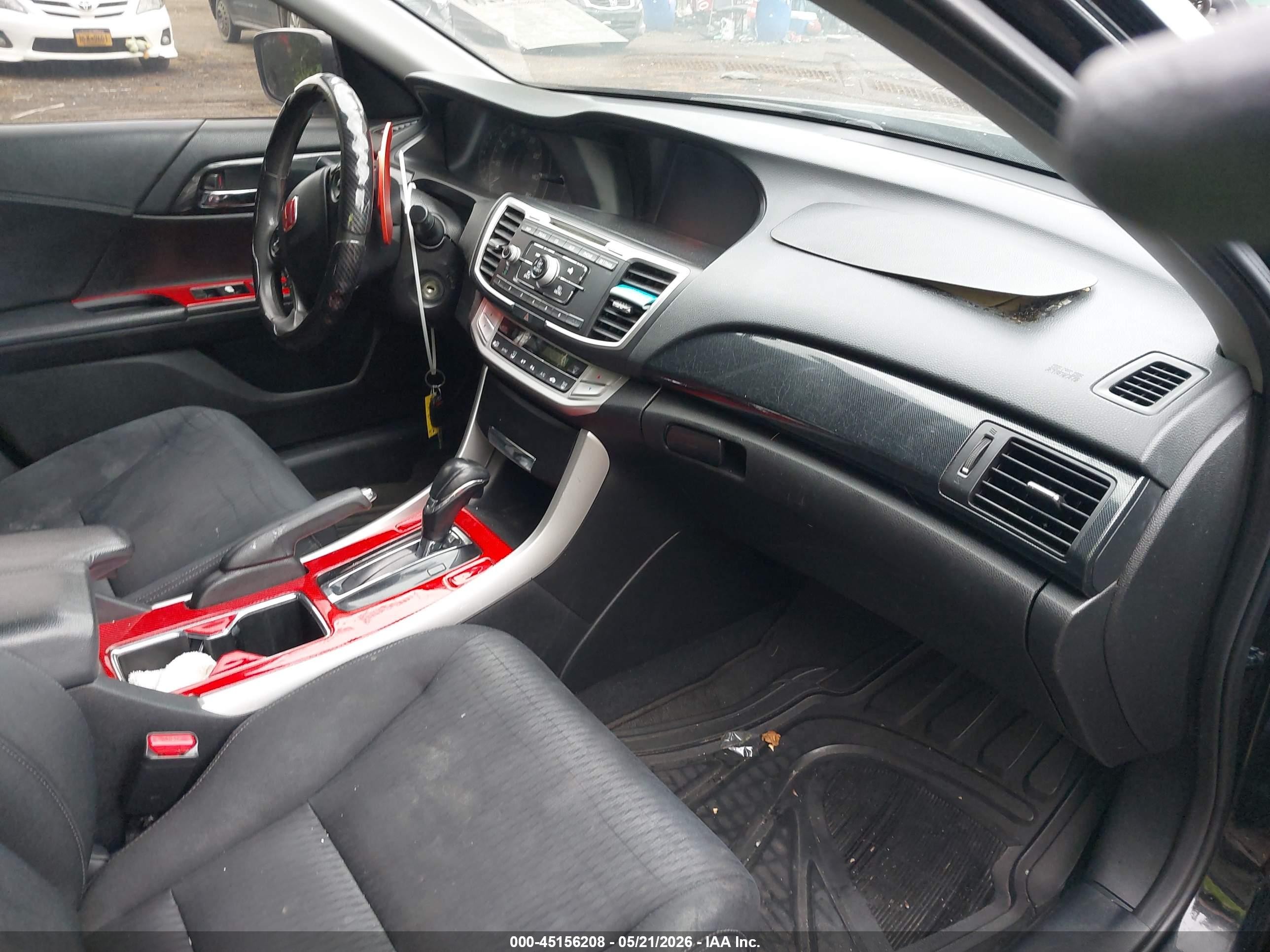 2013 Honda Accord Sport Черный vin: 1HGCR2F58DA042242