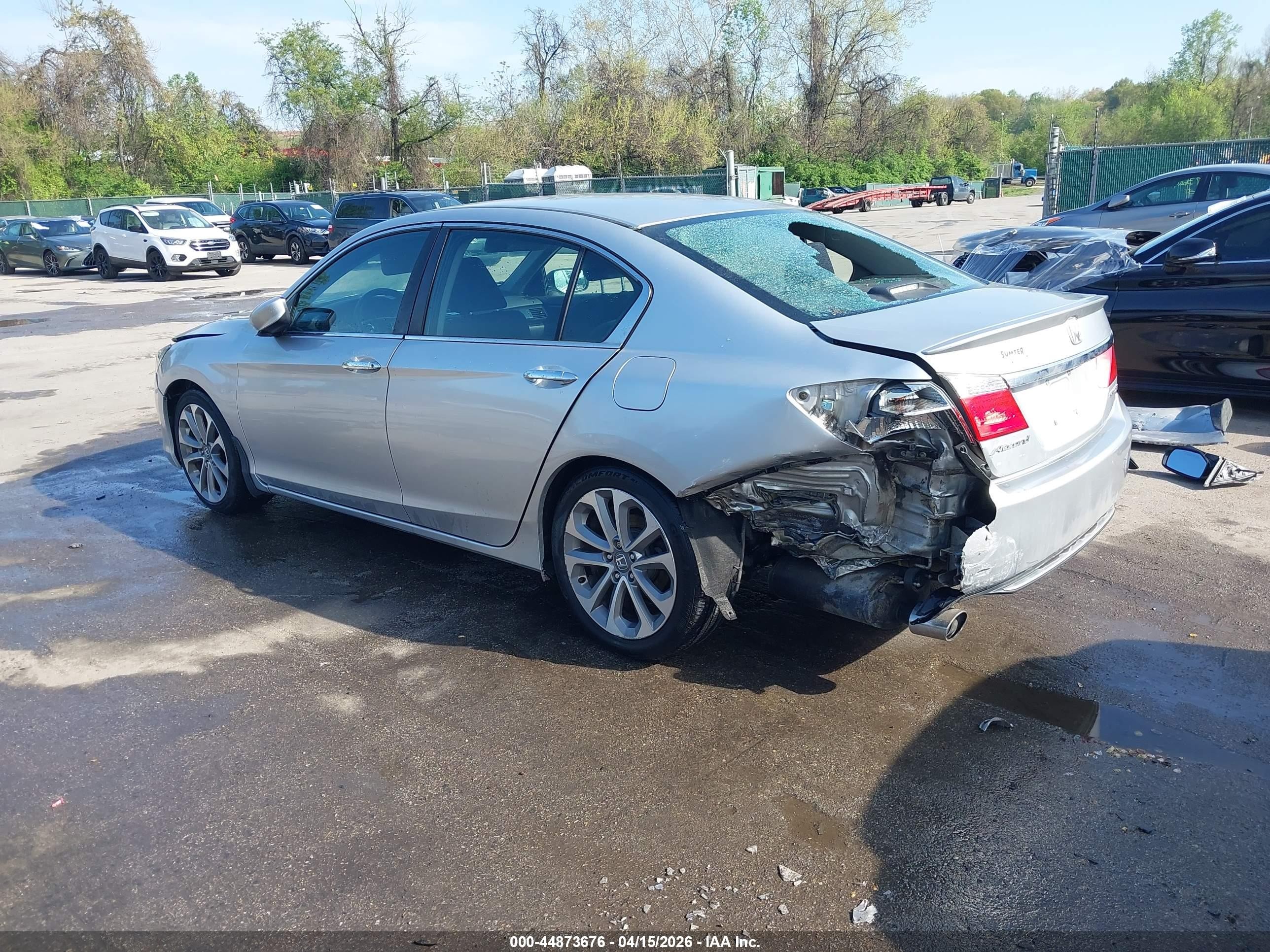 2013 Honda Accord Sport Silver vin: 1HGCR2F58DA088458
