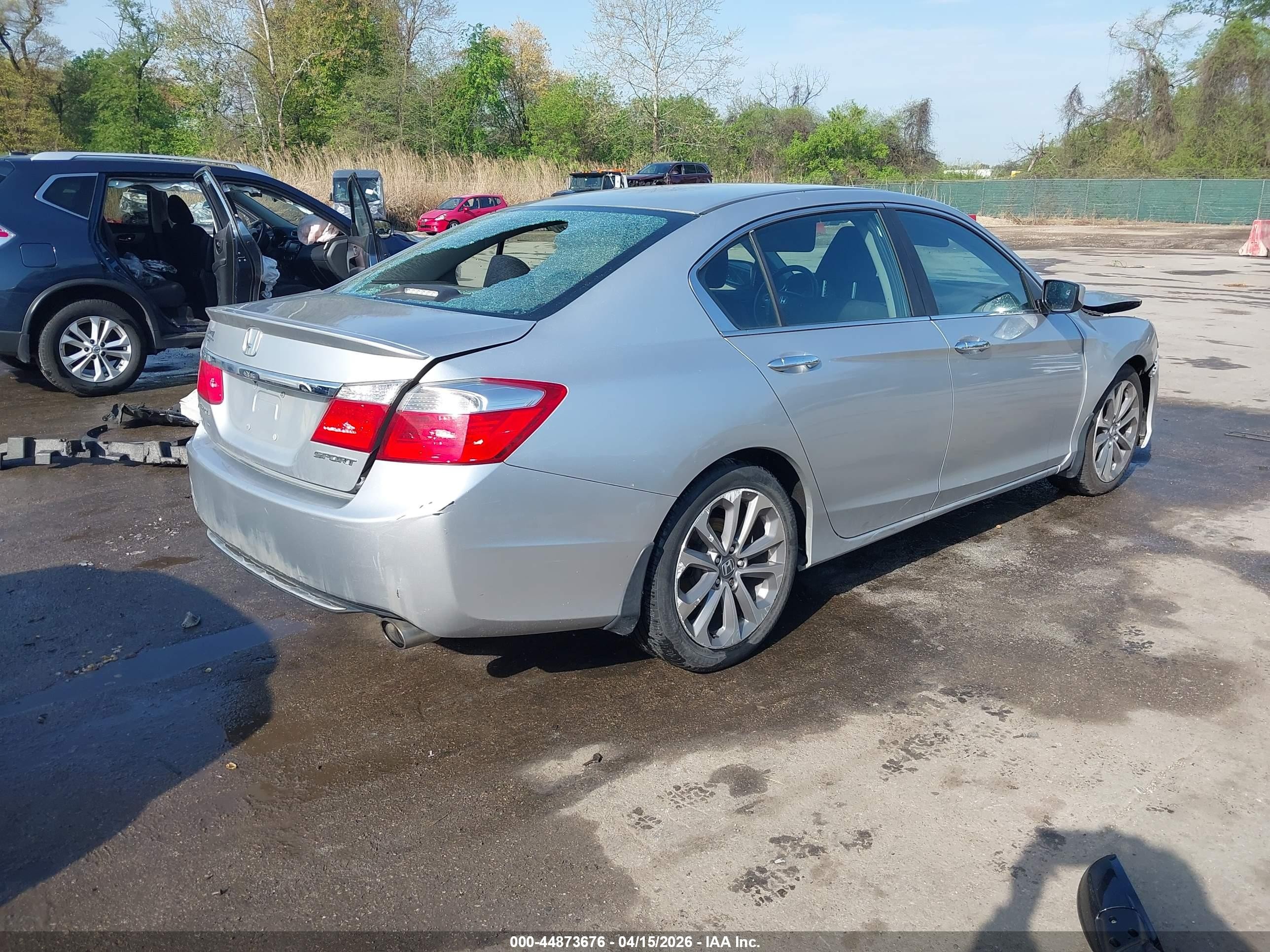2013 Honda Accord Sport Silver vin: 1HGCR2F58DA088458