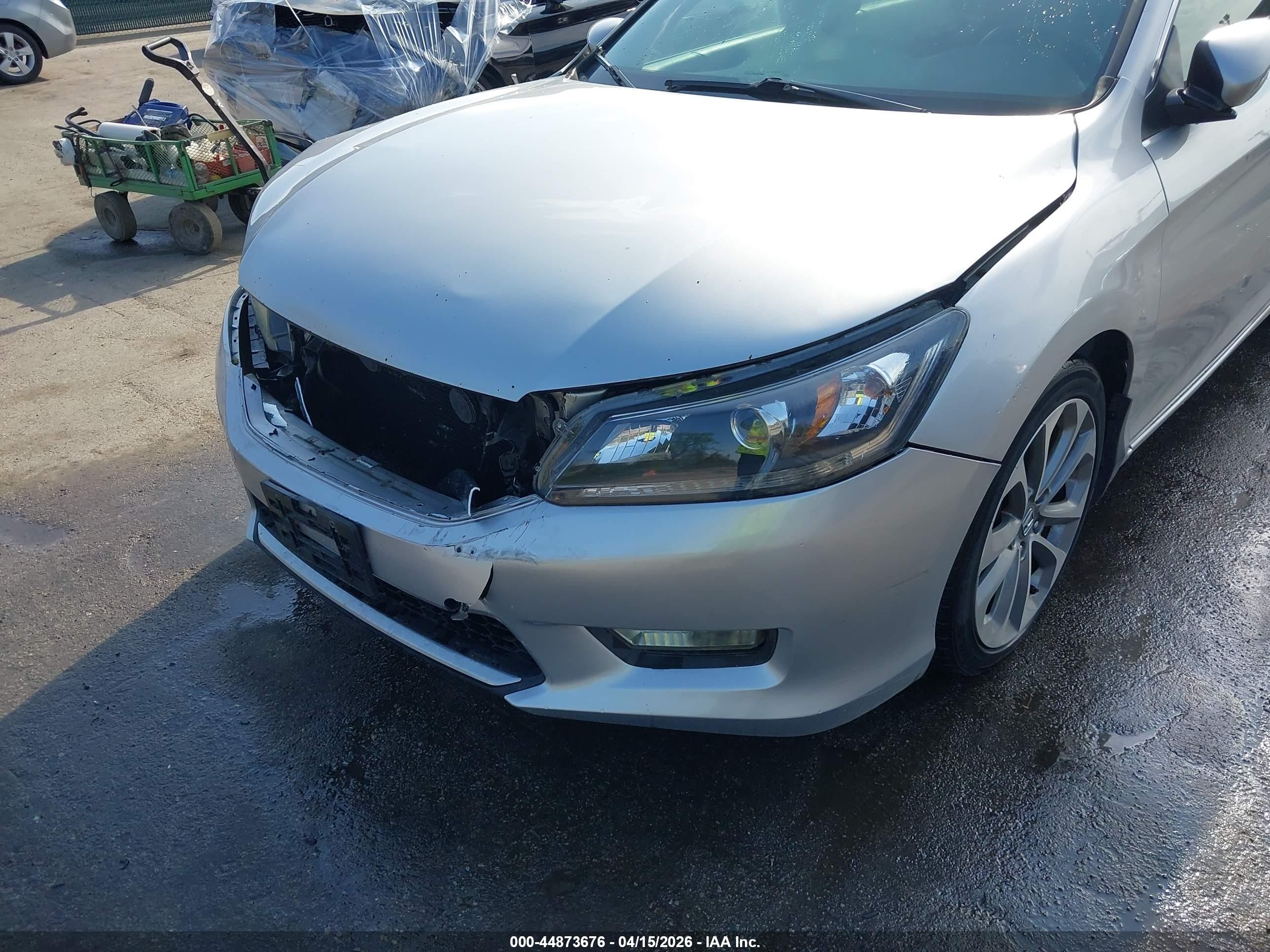 2013 Honda Accord Sport Silver vin: 1HGCR2F58DA088458