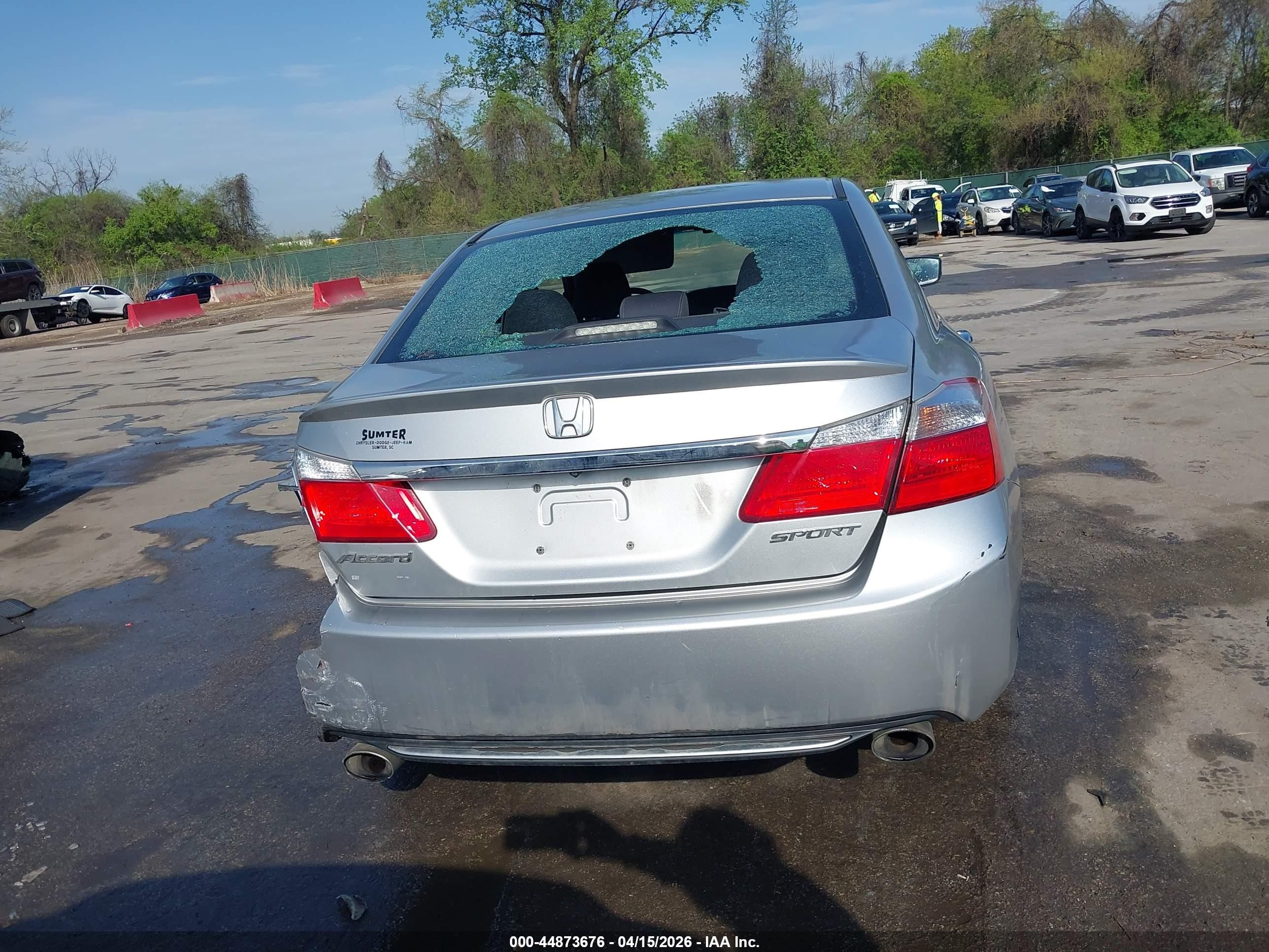 2013 Honda Accord Sport Silver vin: 1HGCR2F58DA088458