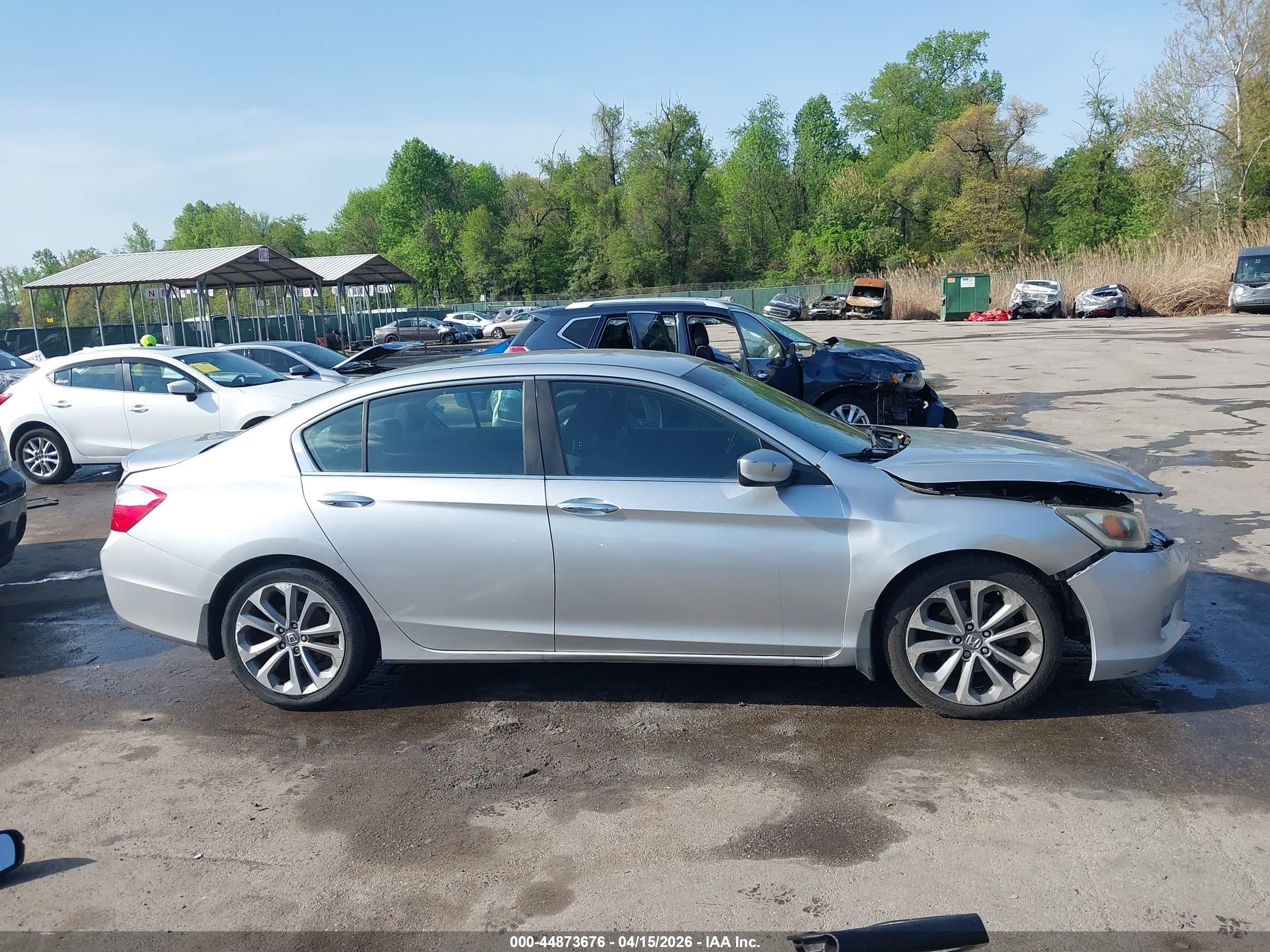 2013 Honda Accord Sport Silver vin: 1HGCR2F58DA088458