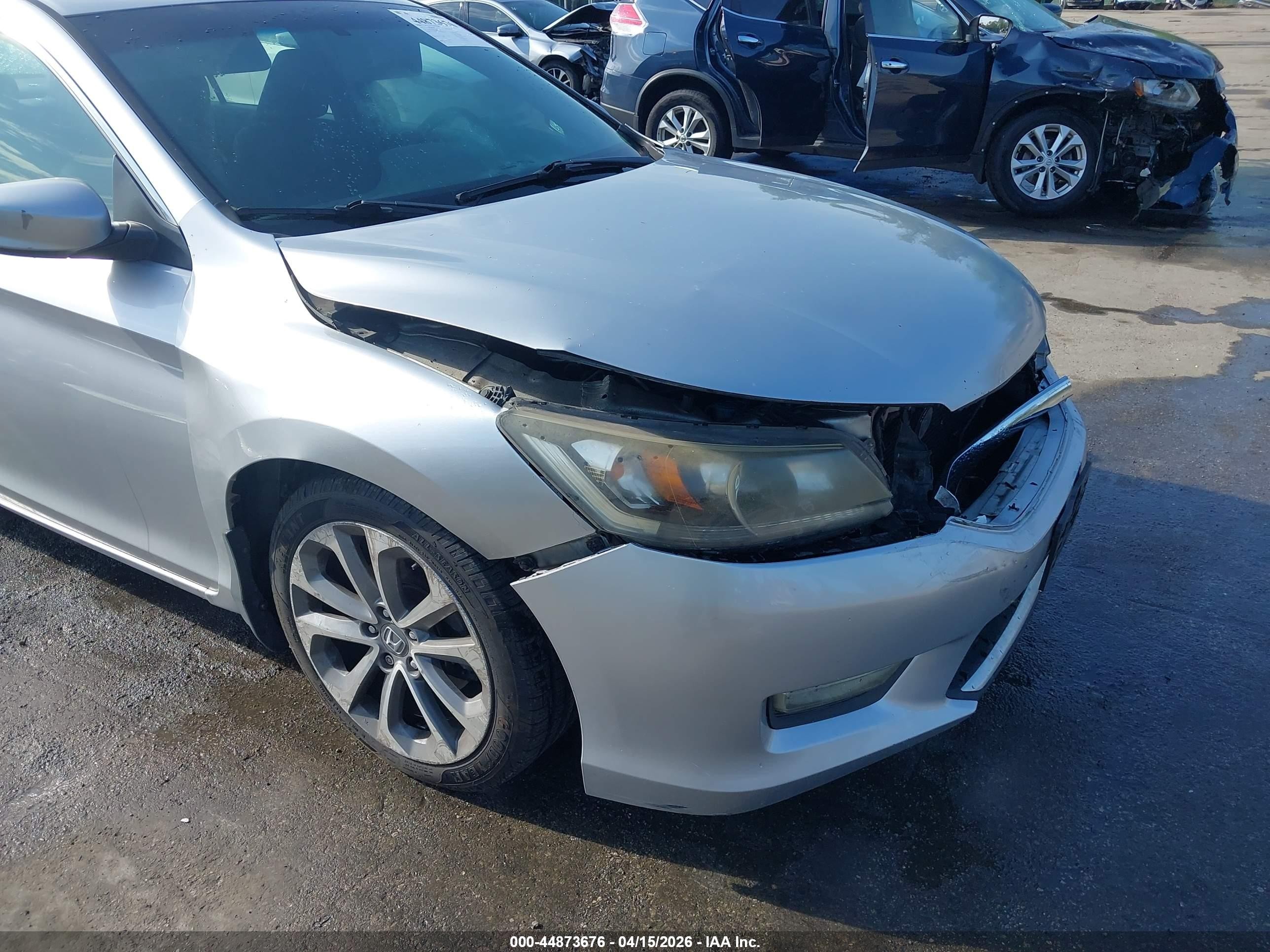2013 Honda Accord Sport Silver vin: 1HGCR2F58DA088458