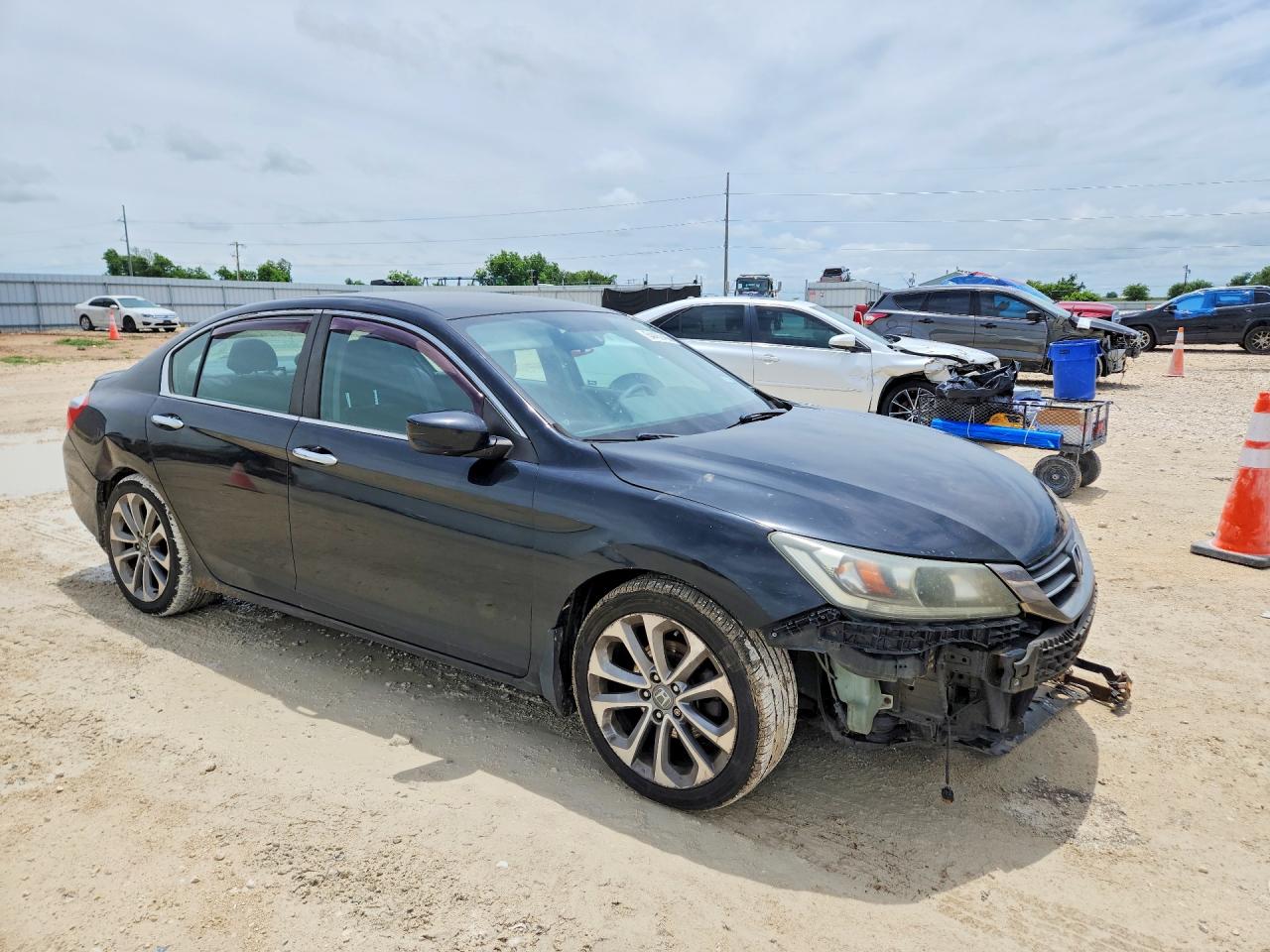 2013 Honda Accord Sport Black vin: 1HGCR2F58DA100799