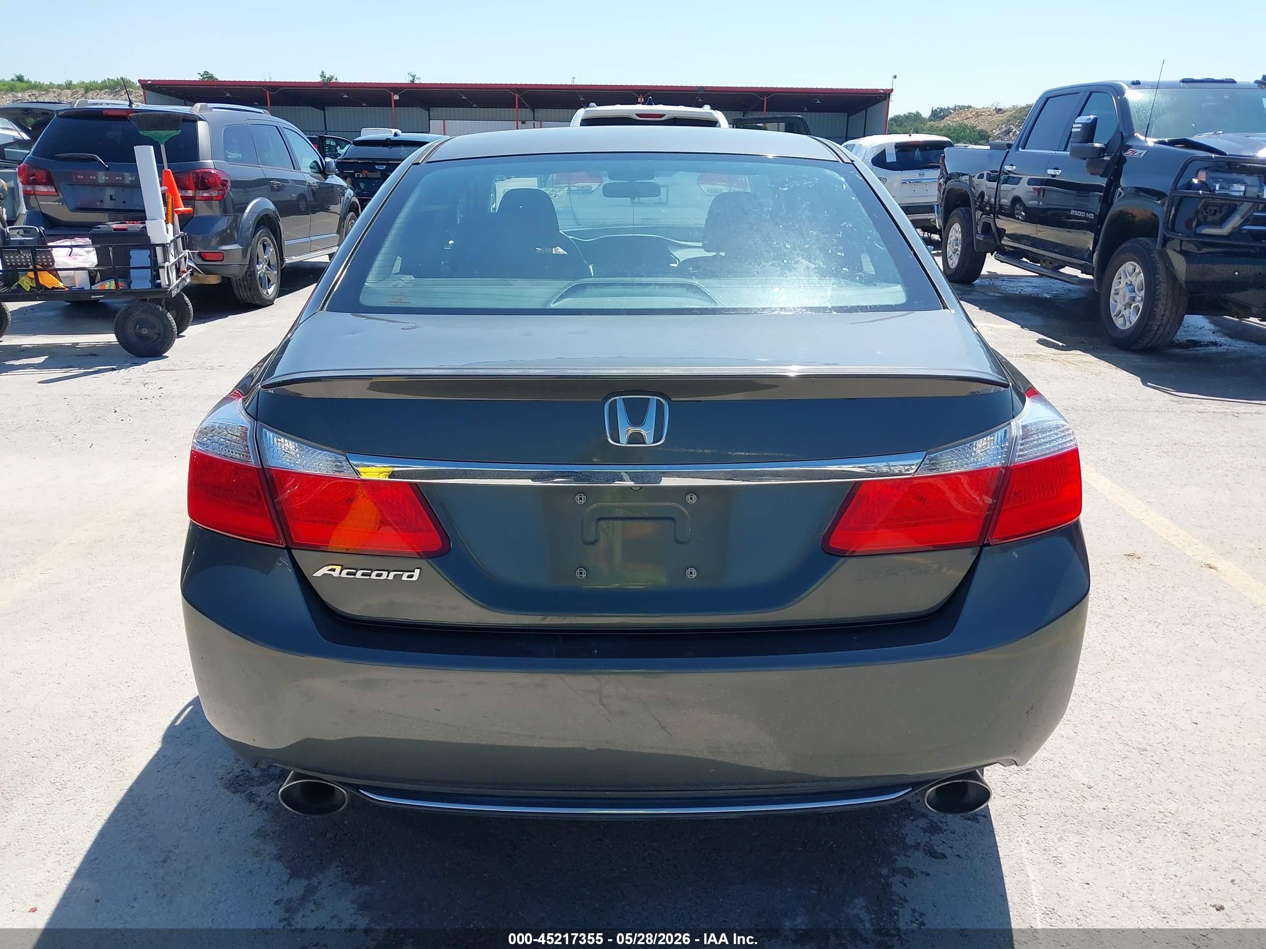 2013 Honda Accord Sport Gray vin: 1HGCR2F58DA124309