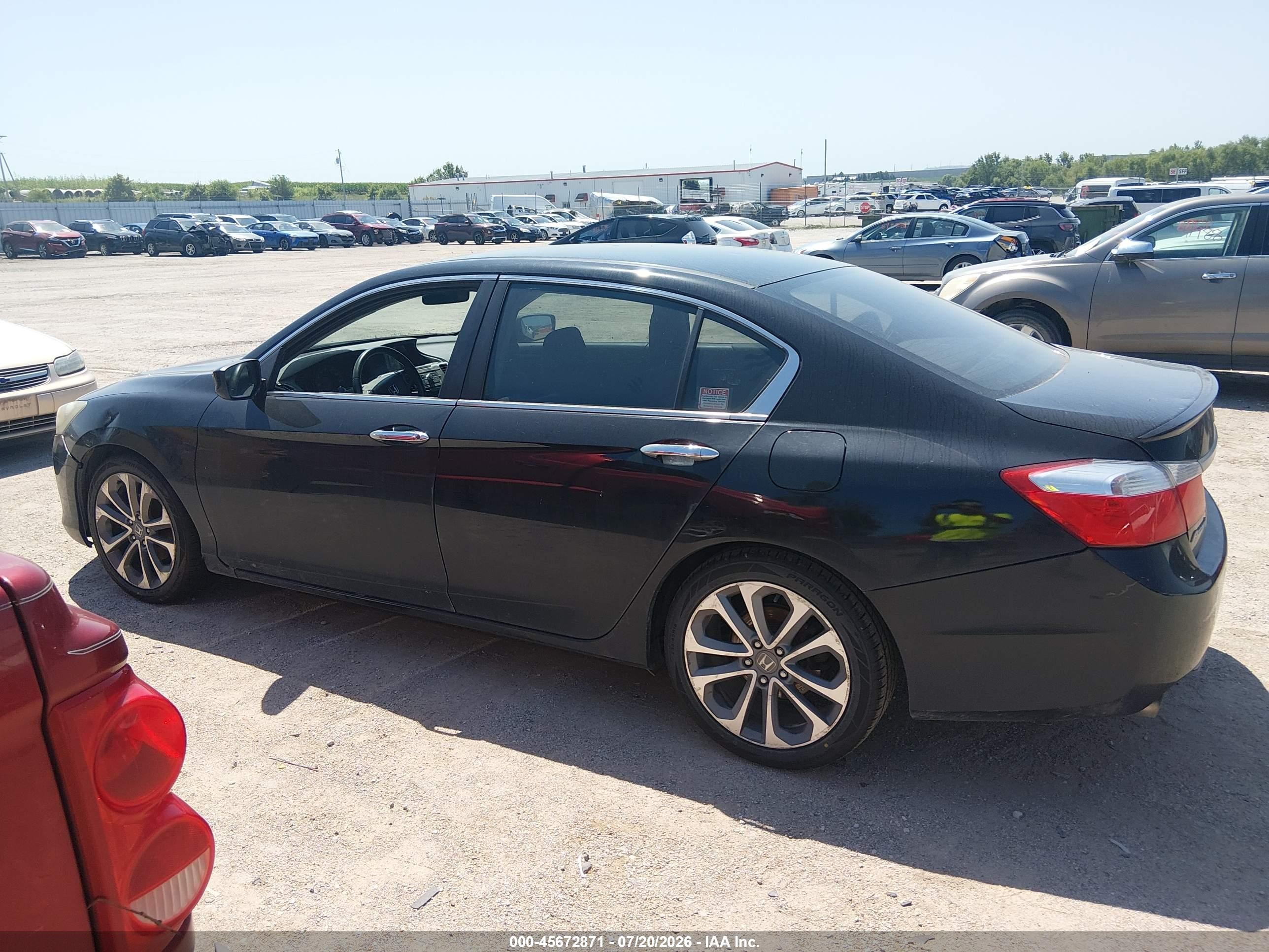 2013 Honda Accord Sport Черный vin: 1HGCR2F58DA149761