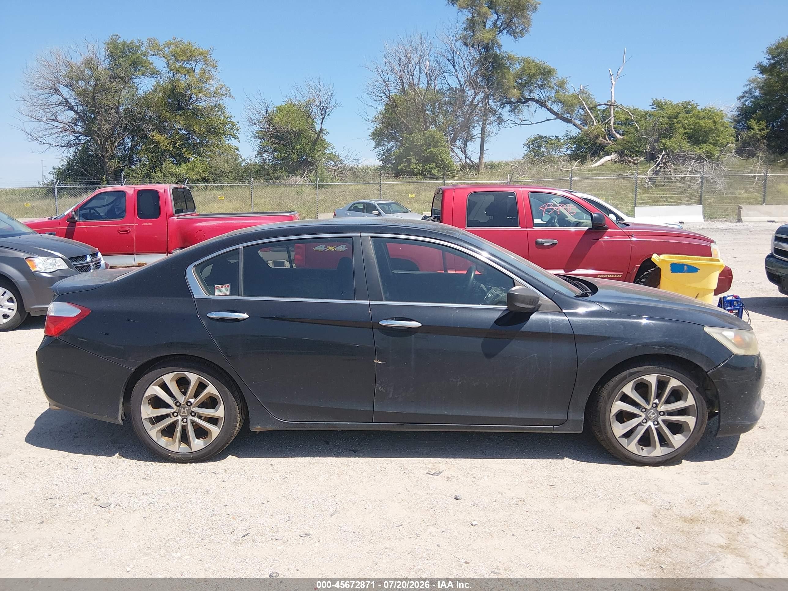 2013 Honda Accord Sport Черный vin: 1HGCR2F58DA149761