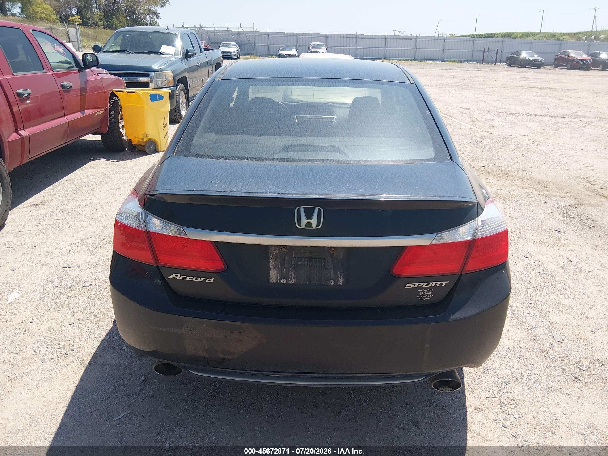 2013 Honda Accord Sport Черный vin: 1HGCR2F58DA149761