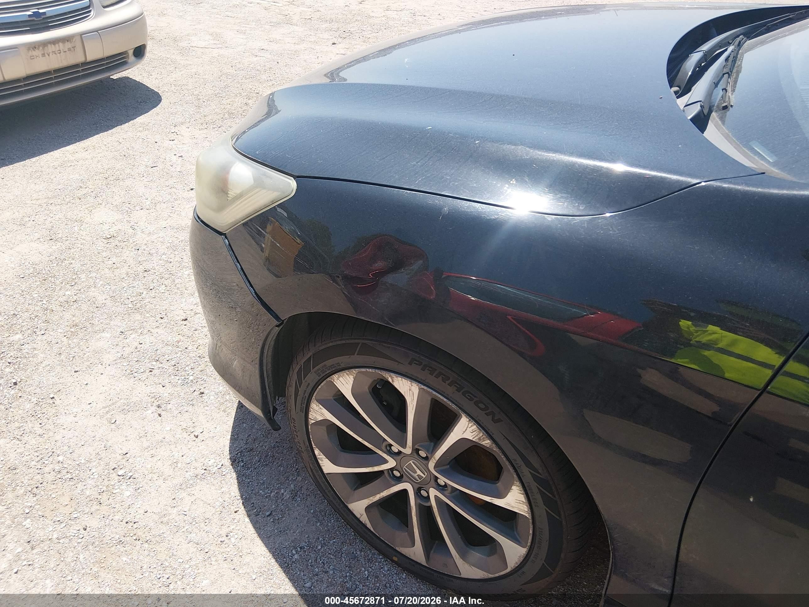2013 Honda Accord Sport Черный vin: 1HGCR2F58DA149761