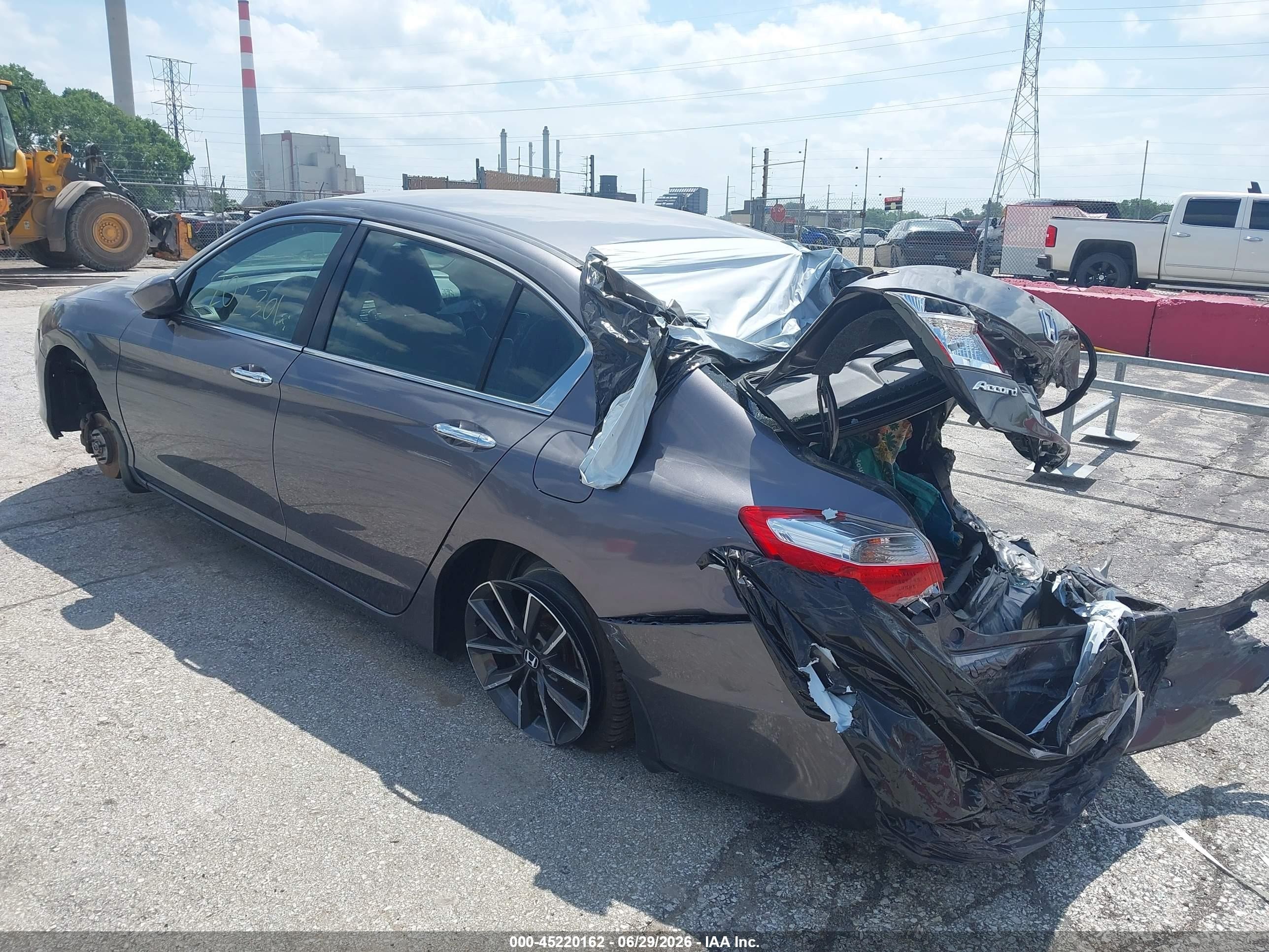 2013 Honda Accord Sport Gray vin: 1HGCR2F58DA161795