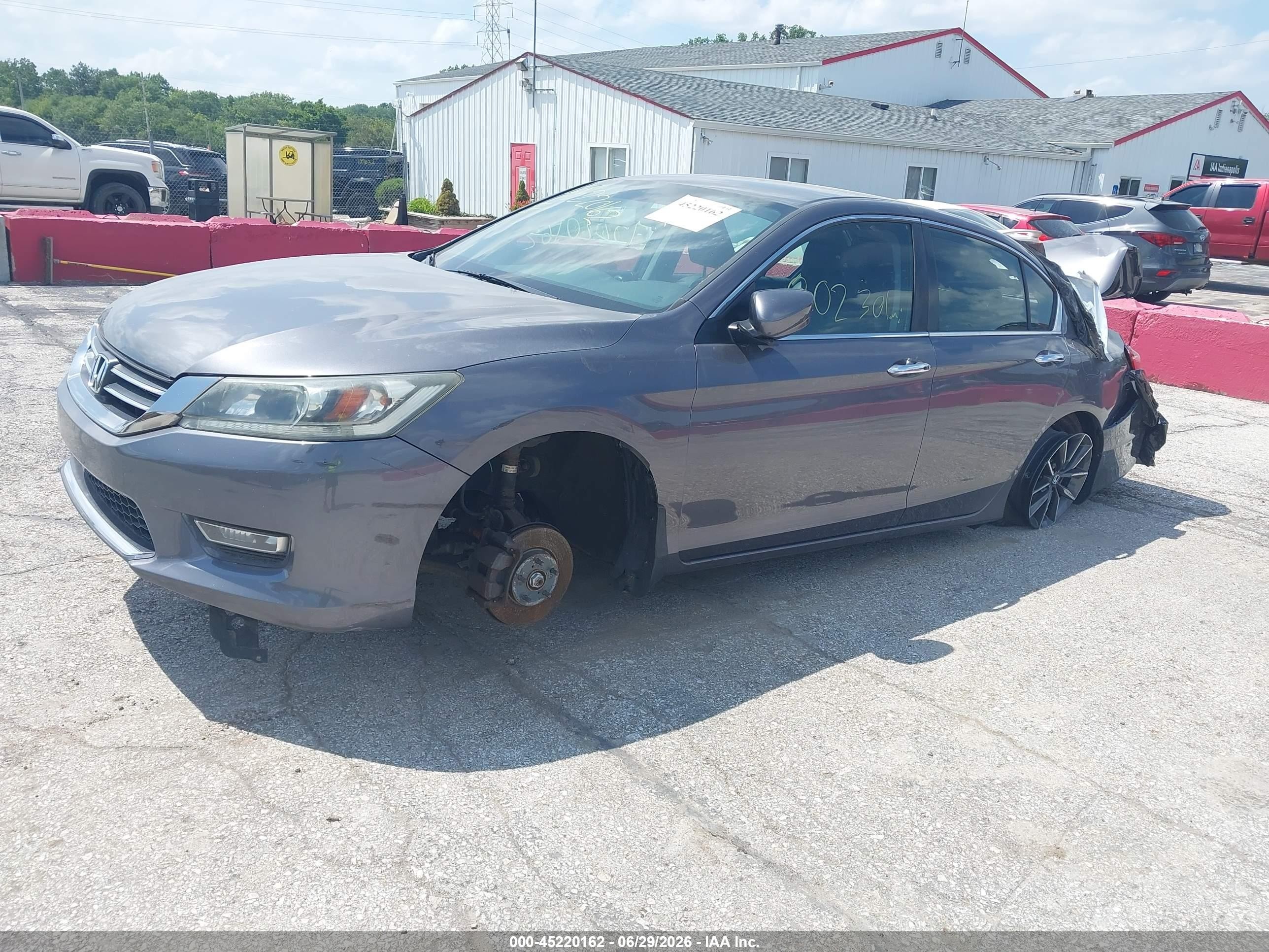 2013 Honda Accord Sport Gray vin: 1HGCR2F58DA161795