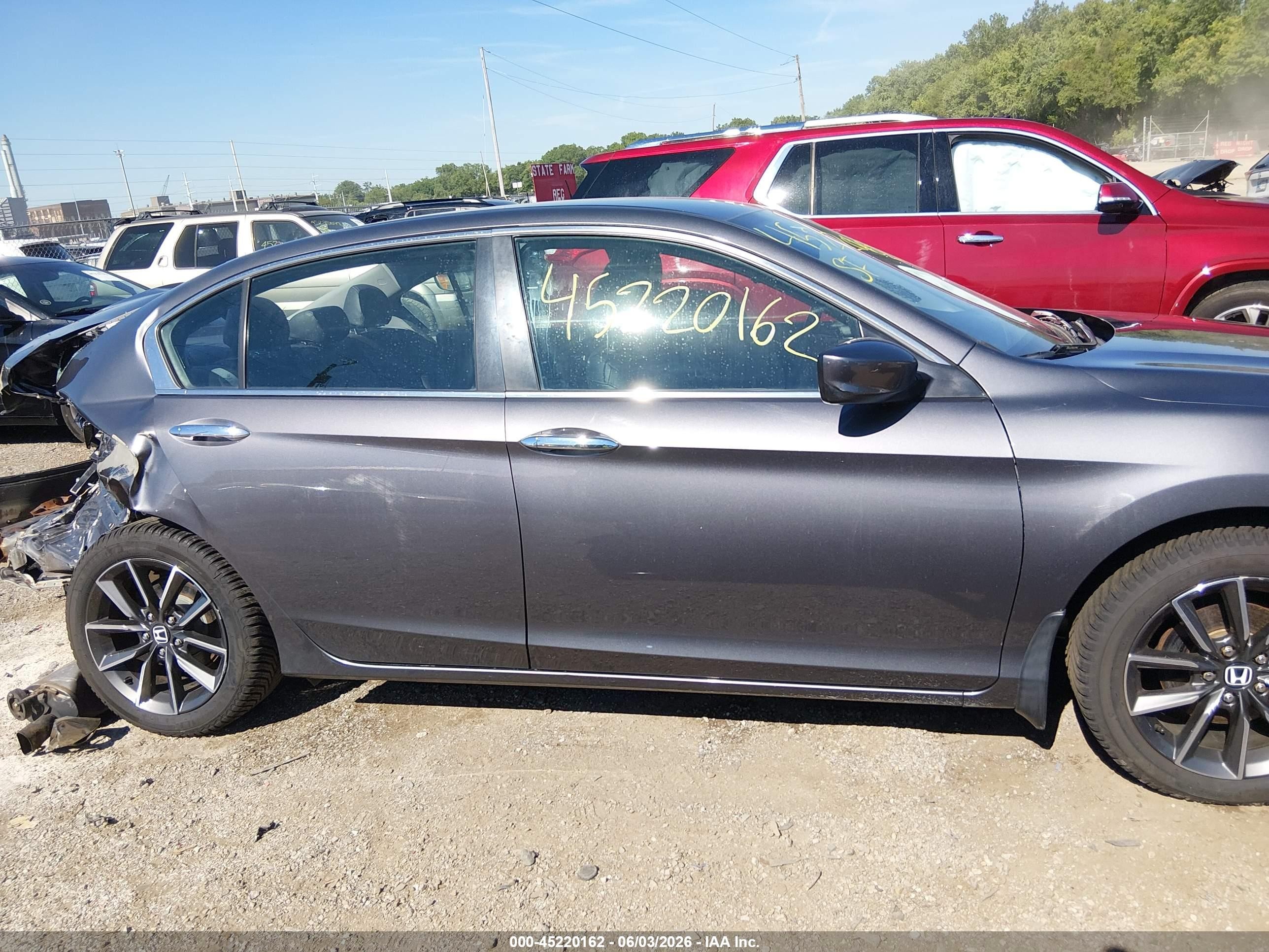 2013 Honda Accord Sport Gray vin: 1HGCR2F58DA161795