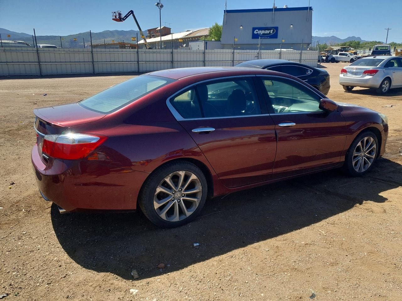 2013 Honda Accord Sport Maroon vin: 1HGCR2F58DA208386