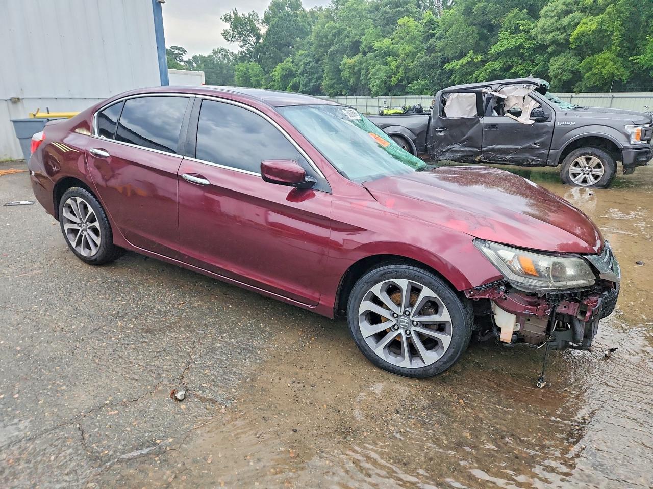 2013 Honda Accord Sport Burgundy vin: 1HGCR2F58DA210560