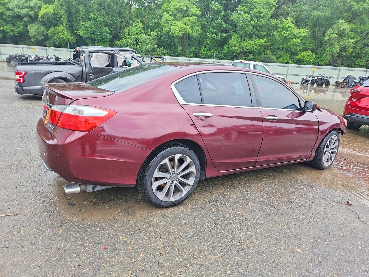 2013 Honda Accord Sport Burgundy vin: 1HGCR2F58DA210560