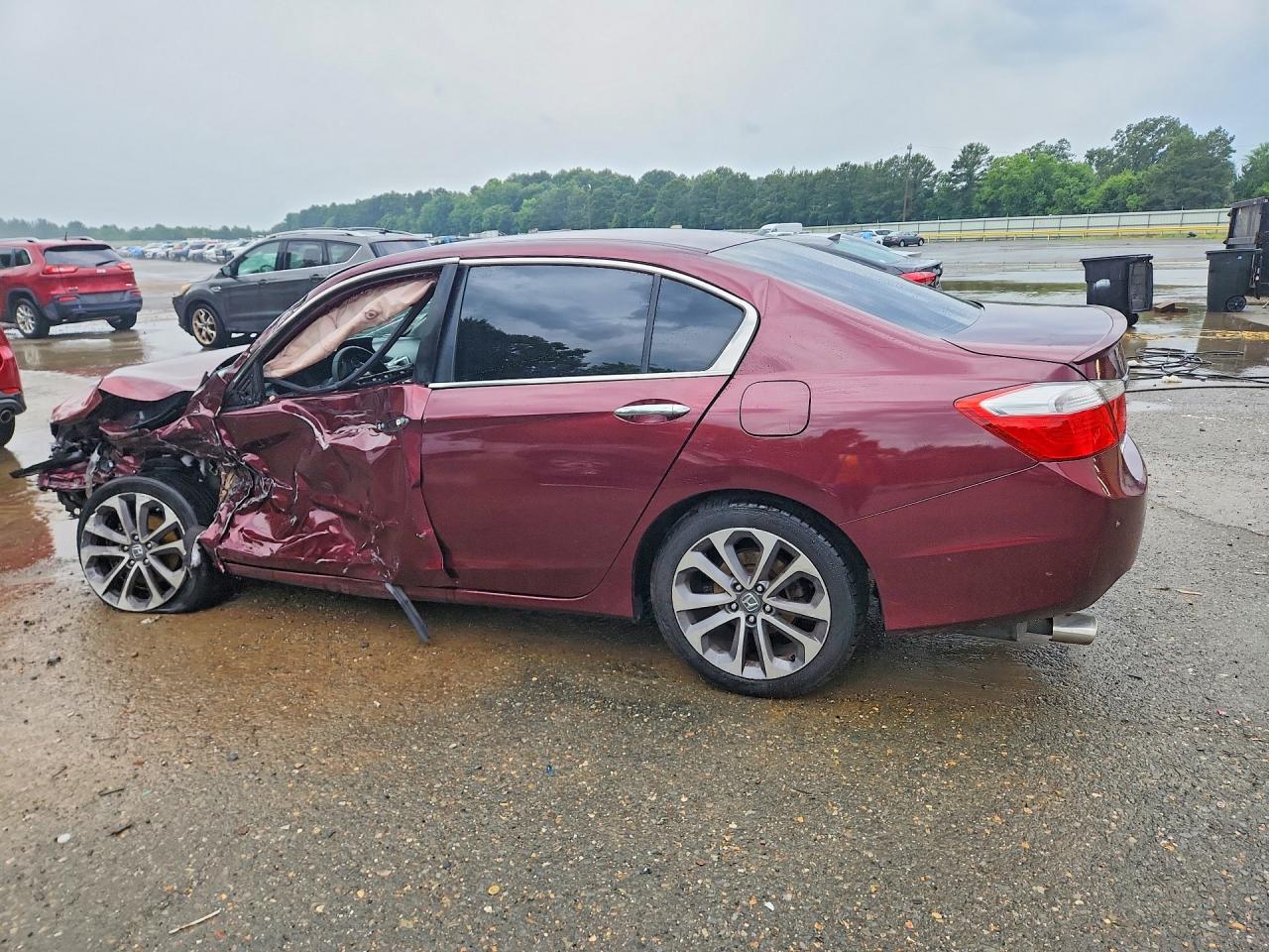 2013 Honda Accord Sport Burgundy vin: 1HGCR2F58DA210560