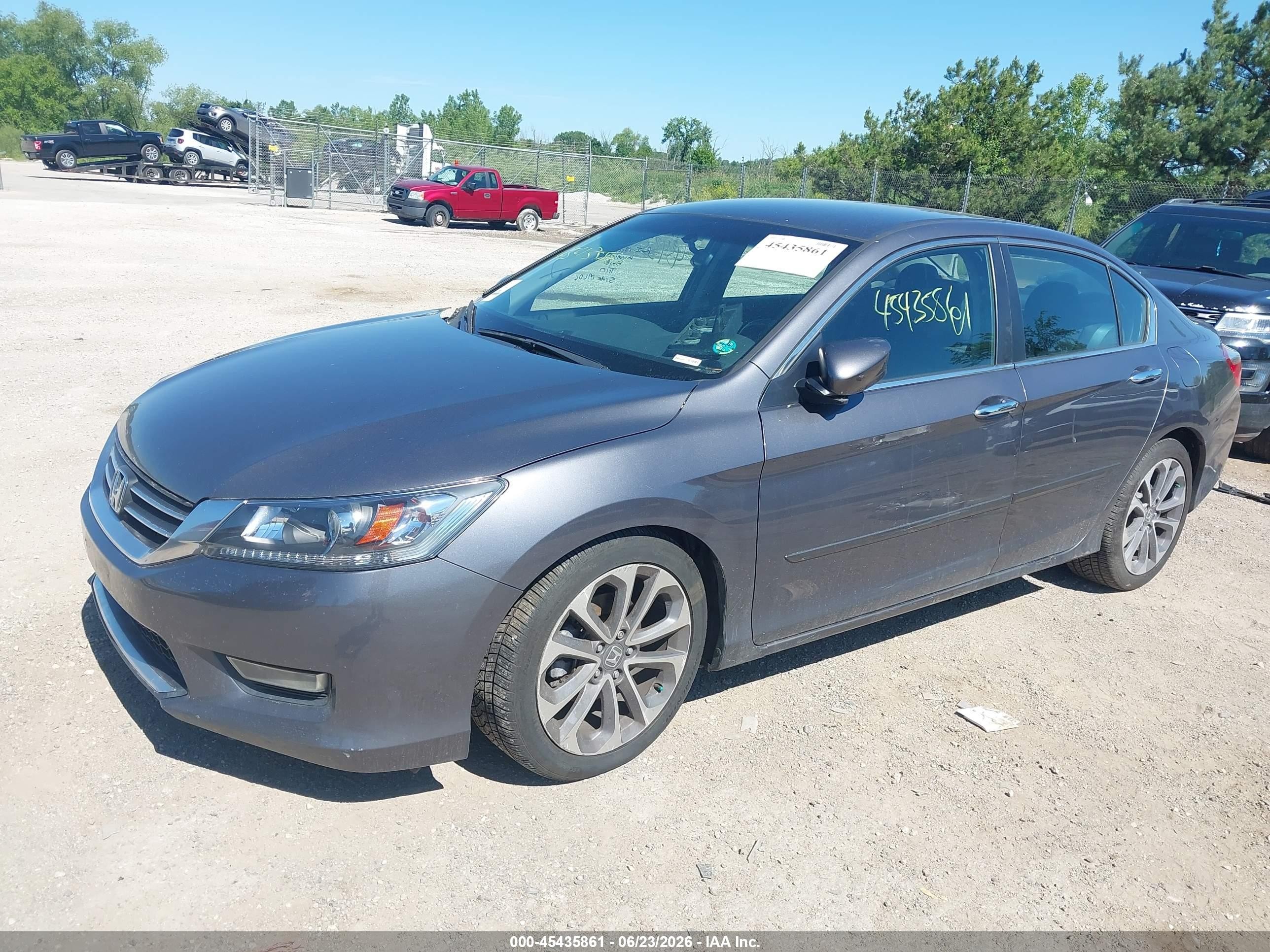 2013 Honda Accord Sport Gray vin: 1HGCR2F58DA224538