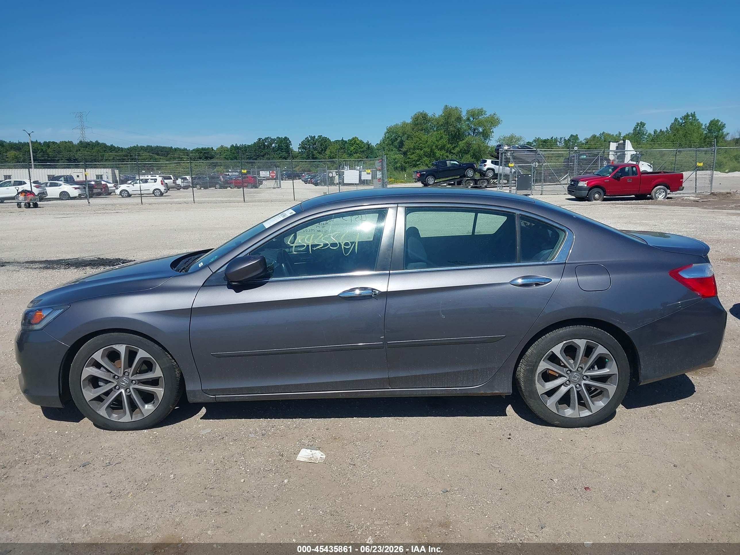 2013 Honda Accord Sport Gray vin: 1HGCR2F58DA224538