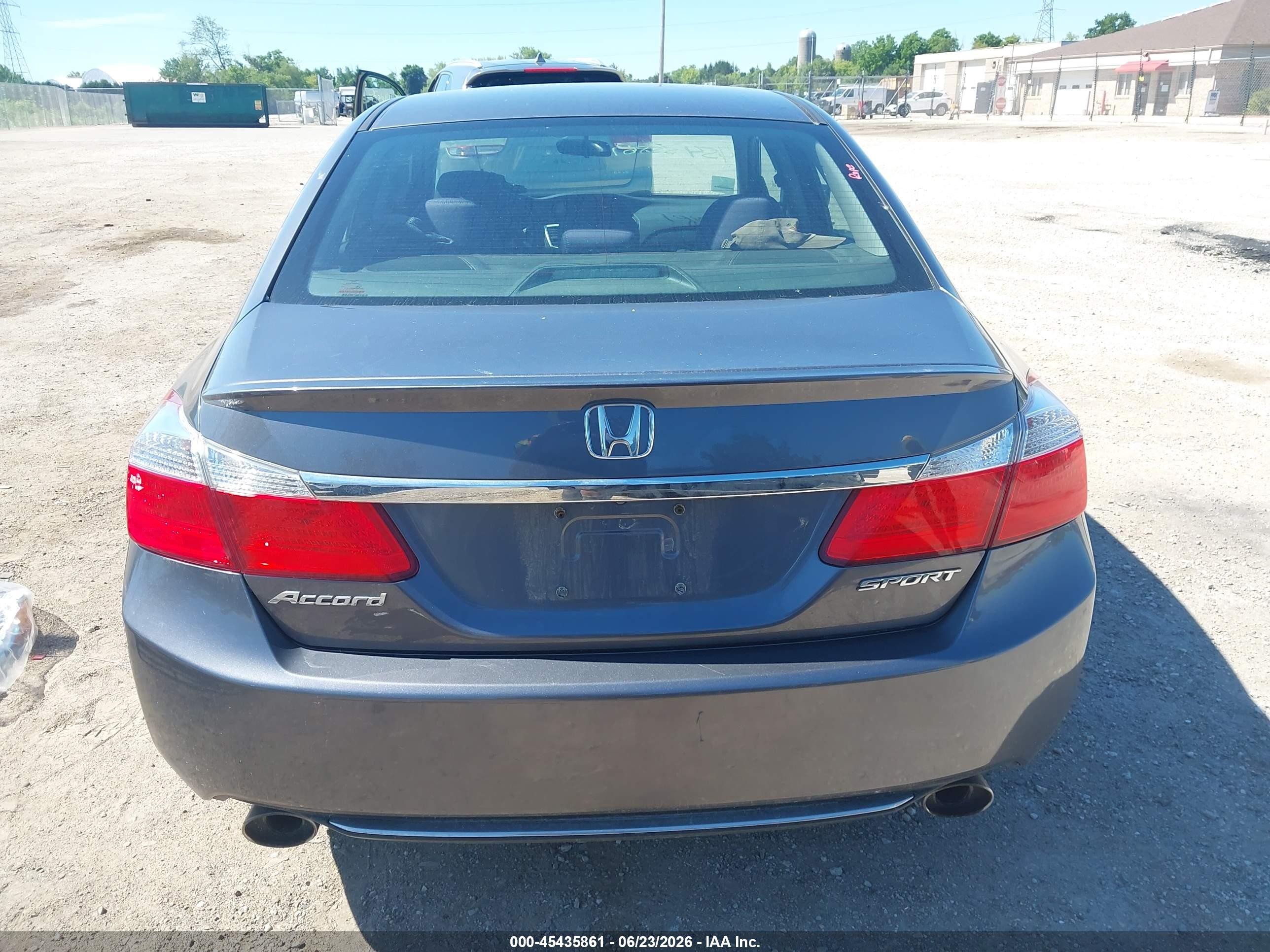 2013 Honda Accord Sport Gray vin: 1HGCR2F58DA224538