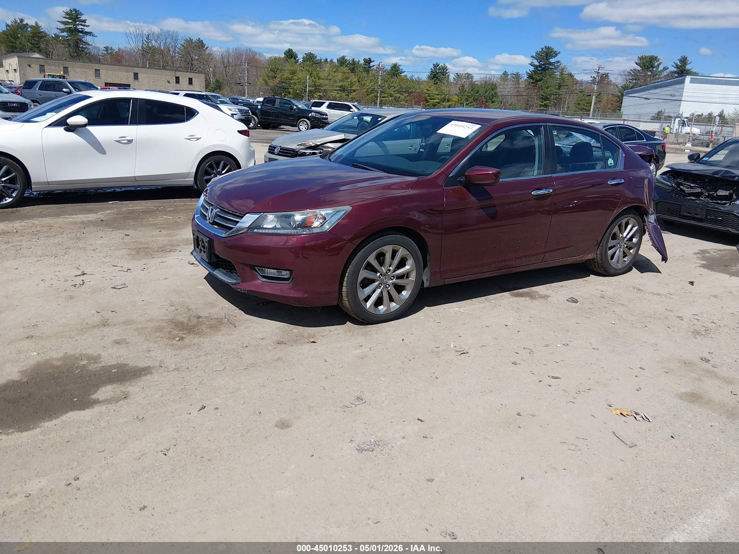 2013 Honda Accord Sport Maroon vin: 1HGCR2F58DA229917
