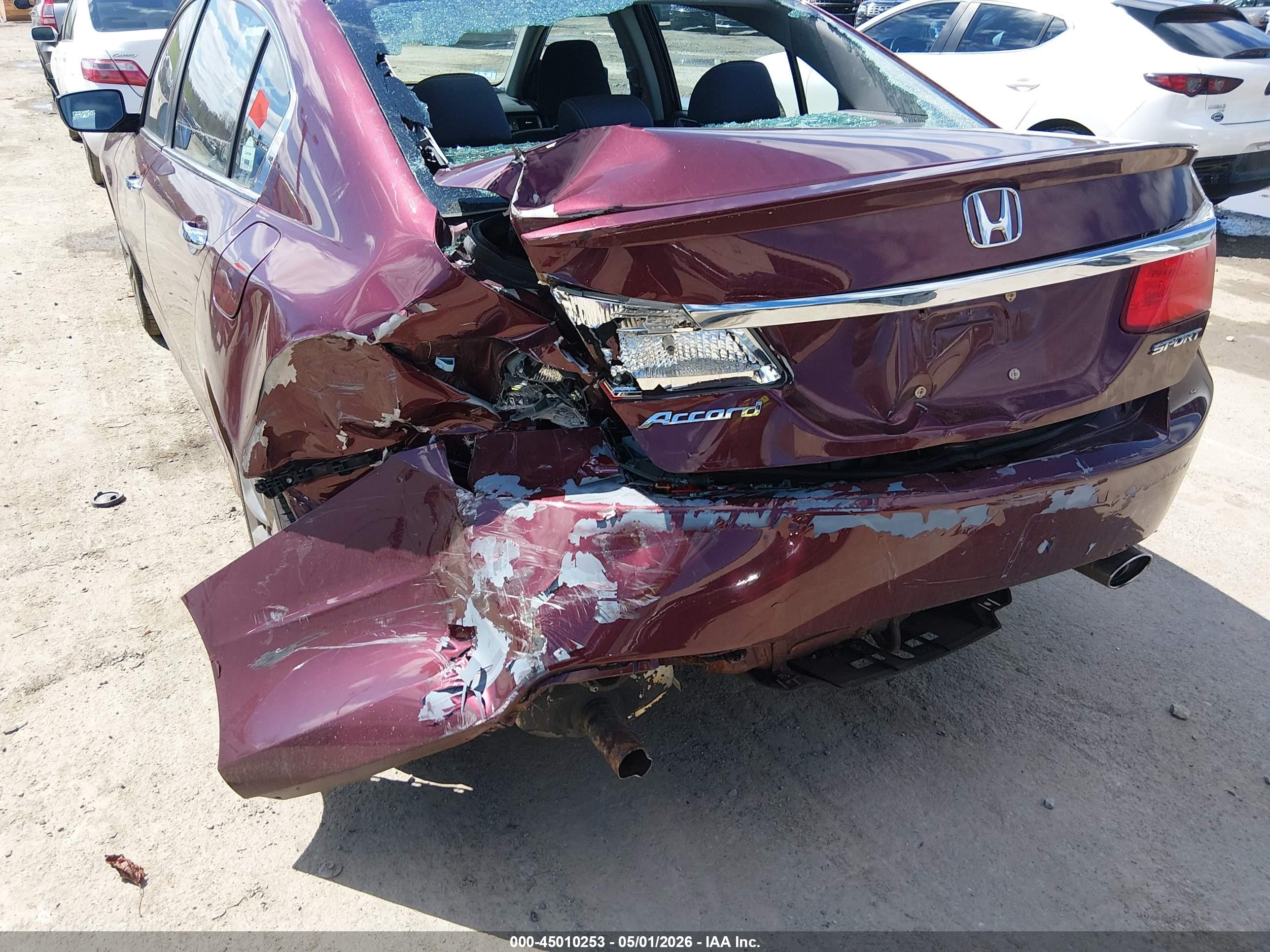 2013 Honda Accord Sport Maroon vin: 1HGCR2F58DA229917