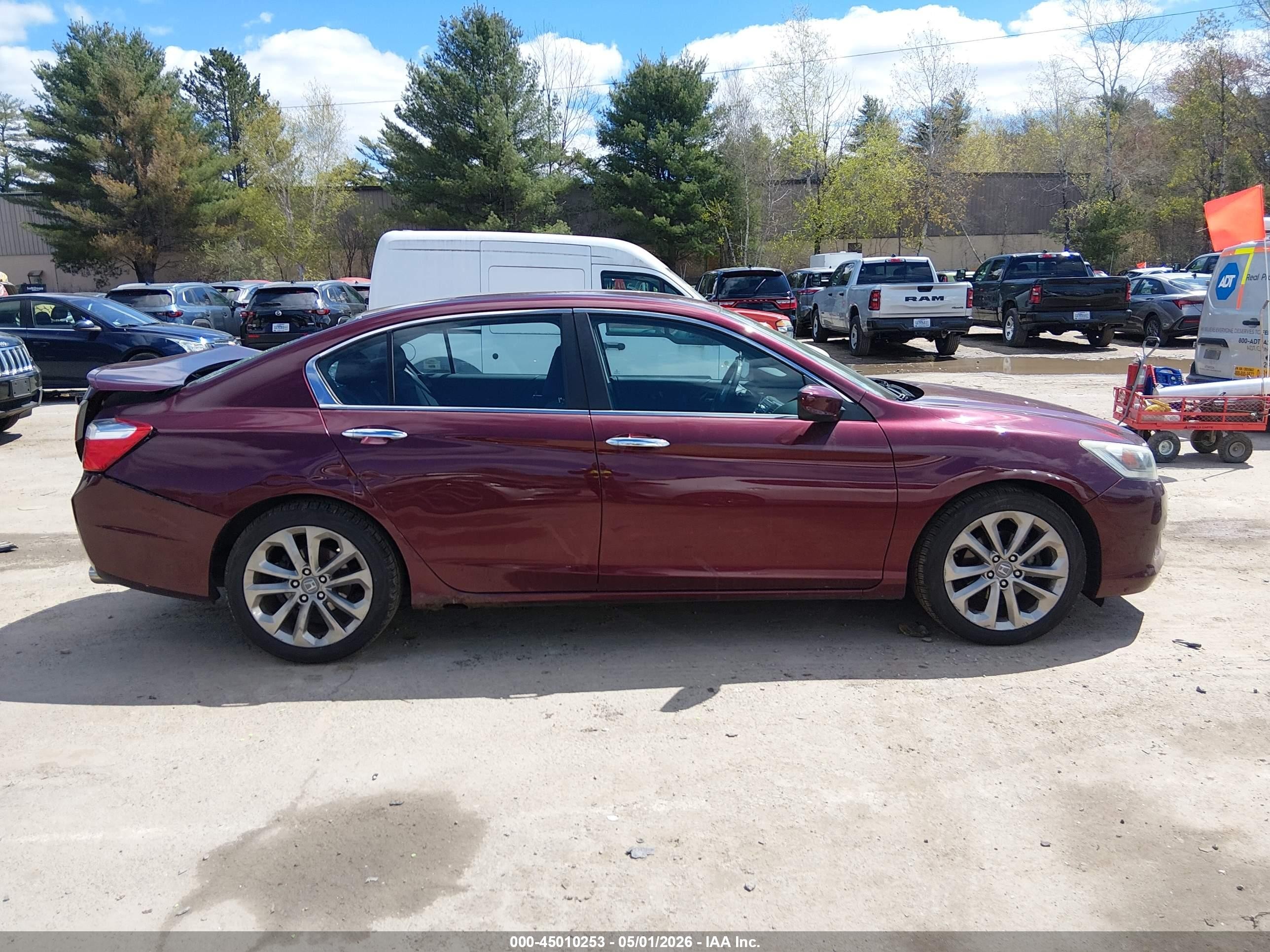 2013 Honda Accord Sport Maroon vin: 1HGCR2F58DA229917