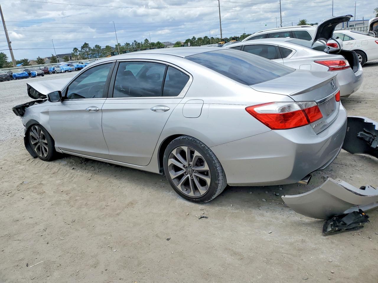 2013 Honda Accord Sport Silver vin: 1HGCR2F58DA231408