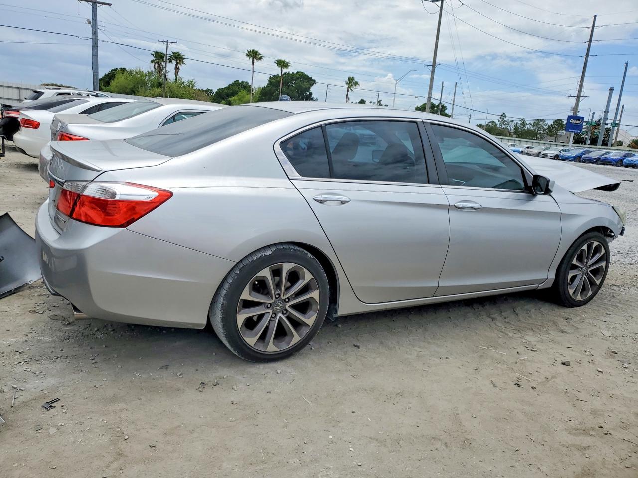 2013 Honda Accord Sport Silver vin: 1HGCR2F58DA231408