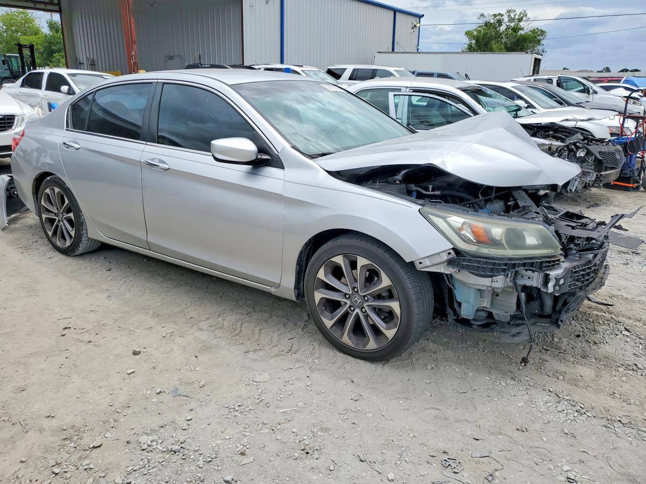 2013 Honda Accord Sport Silver vin: 1HGCR2F58DA231408
