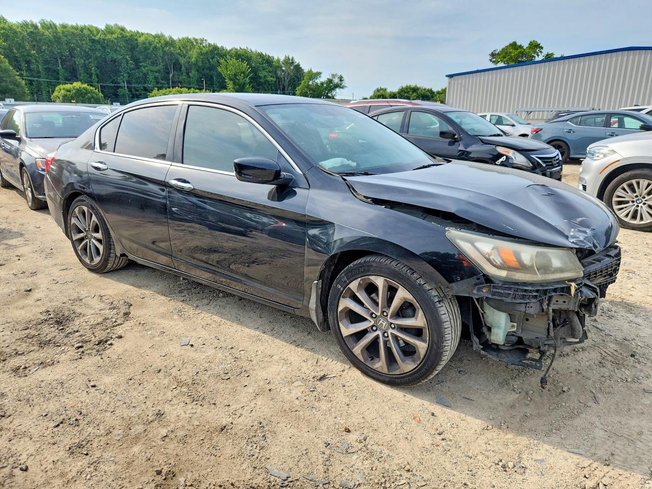 2013 Honda Accord Sport Черный vin: 1HGCR2F58DA239556