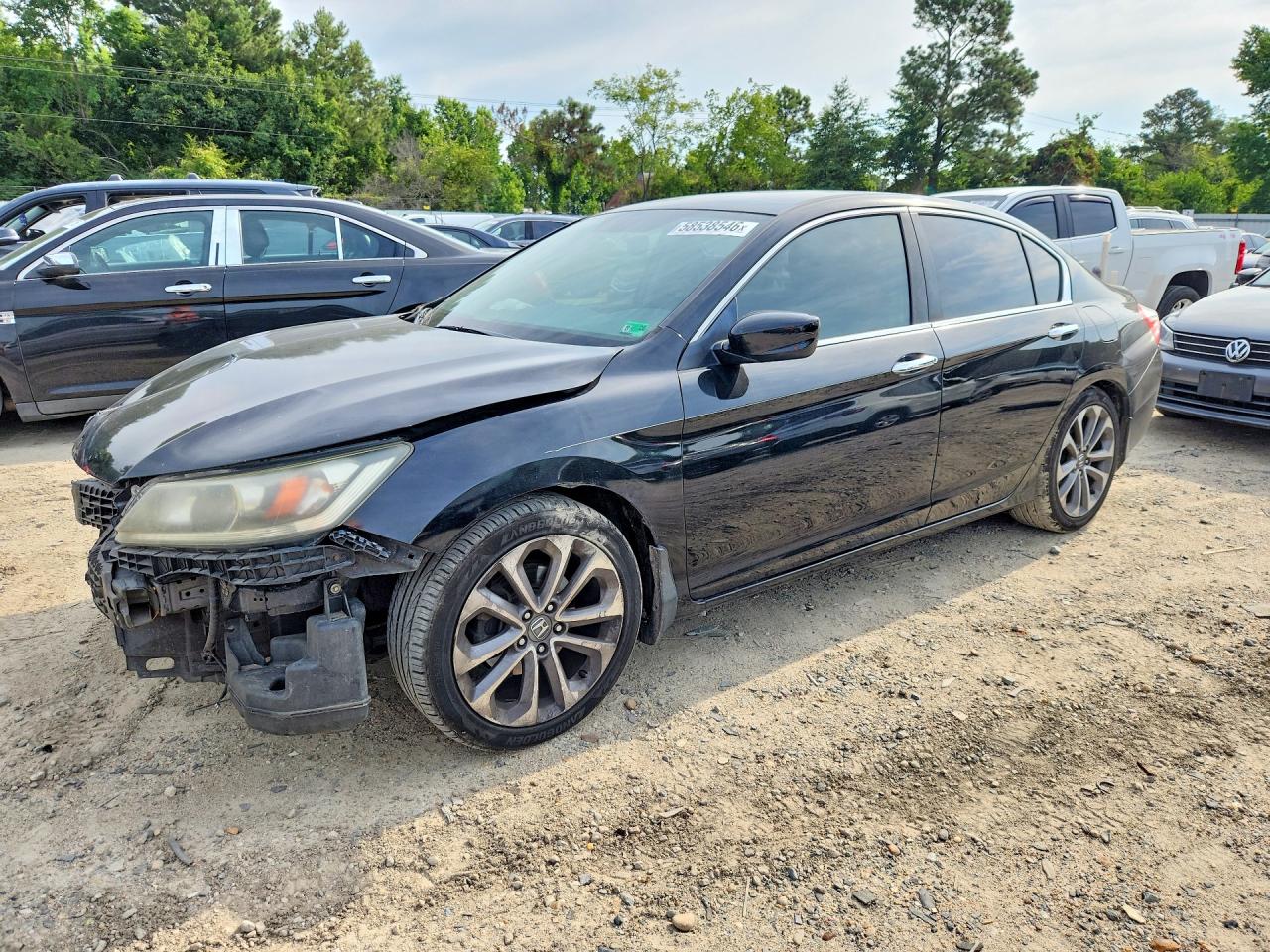 2013 Honda Accord Sport Black vin: 1HGCR2F58DA239556