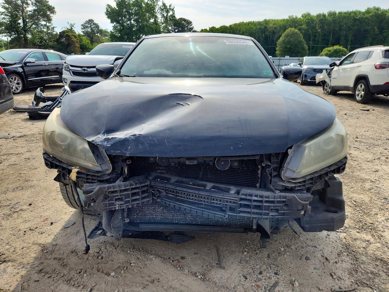 2013 Honda Accord Sport Черный vin: 1HGCR2F58DA239556