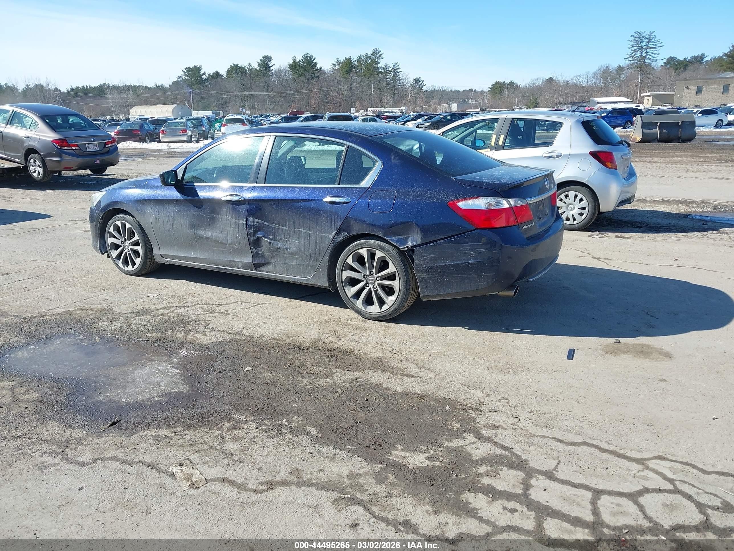 2013 Honda Accord Sport Blue vin: 1HGCR2F58DA267535