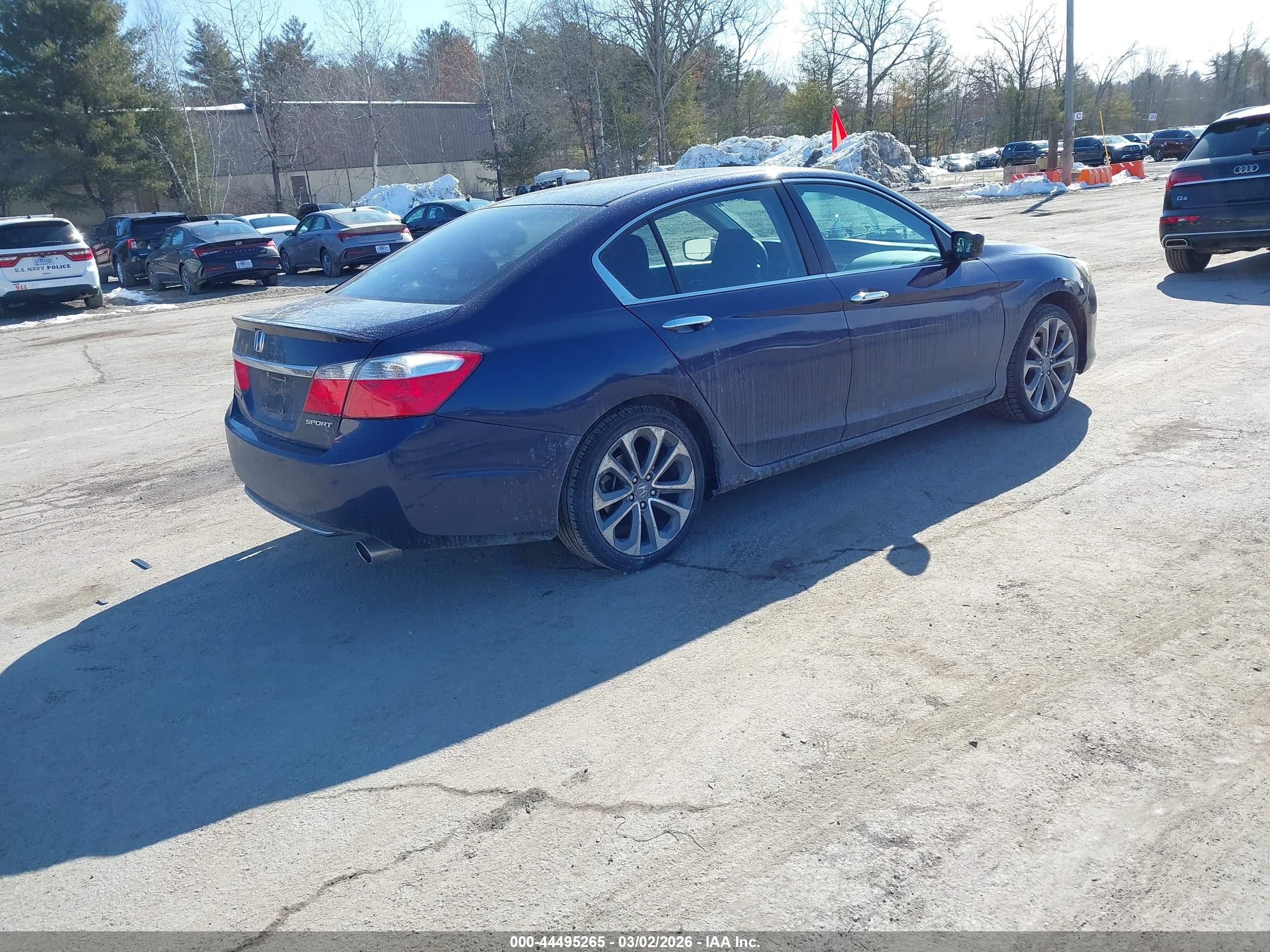 2013 Honda Accord Sport Blue vin: 1HGCR2F58DA267535