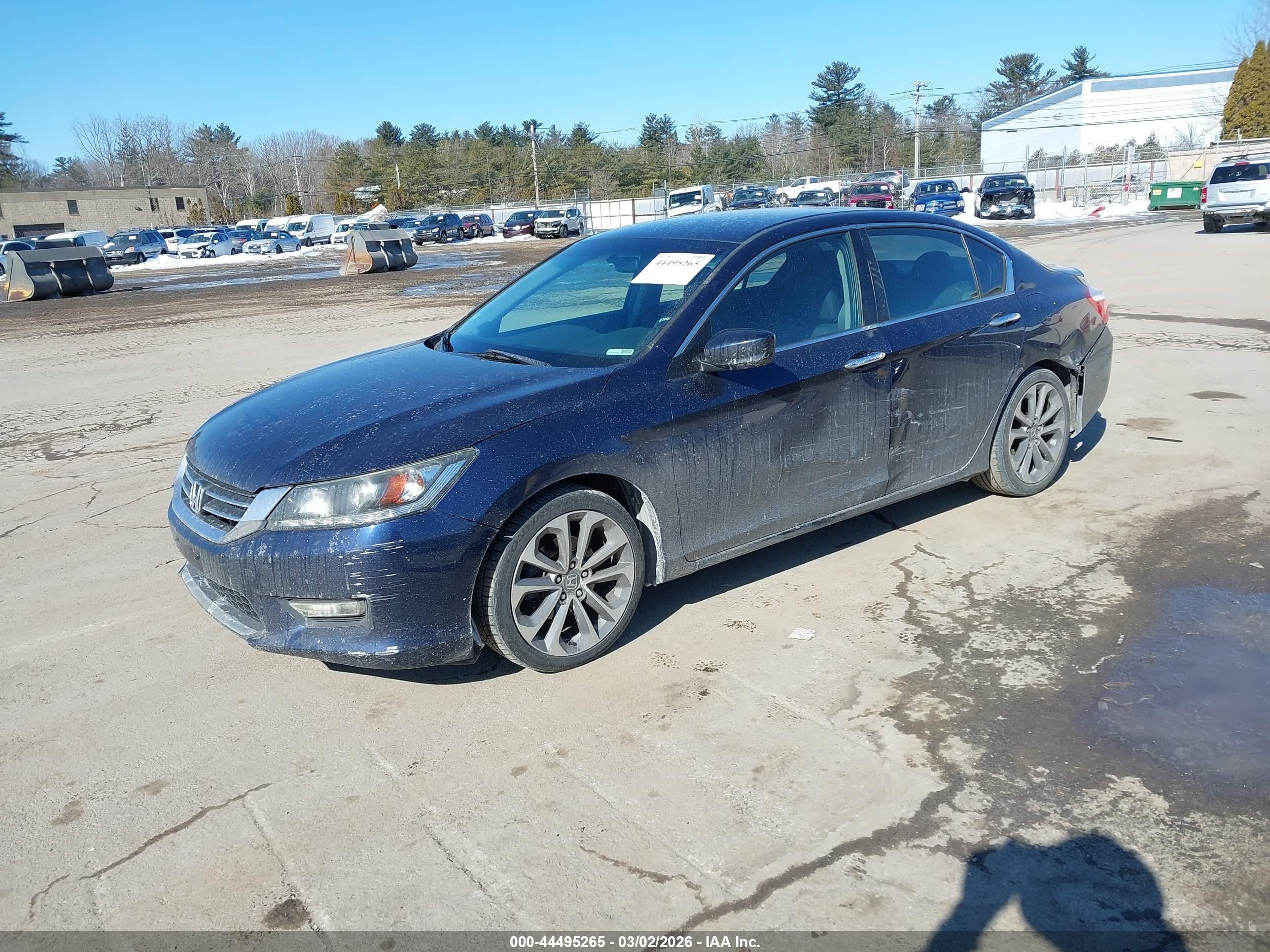 2013 Honda Accord Sport Blue vin: 1HGCR2F58DA267535