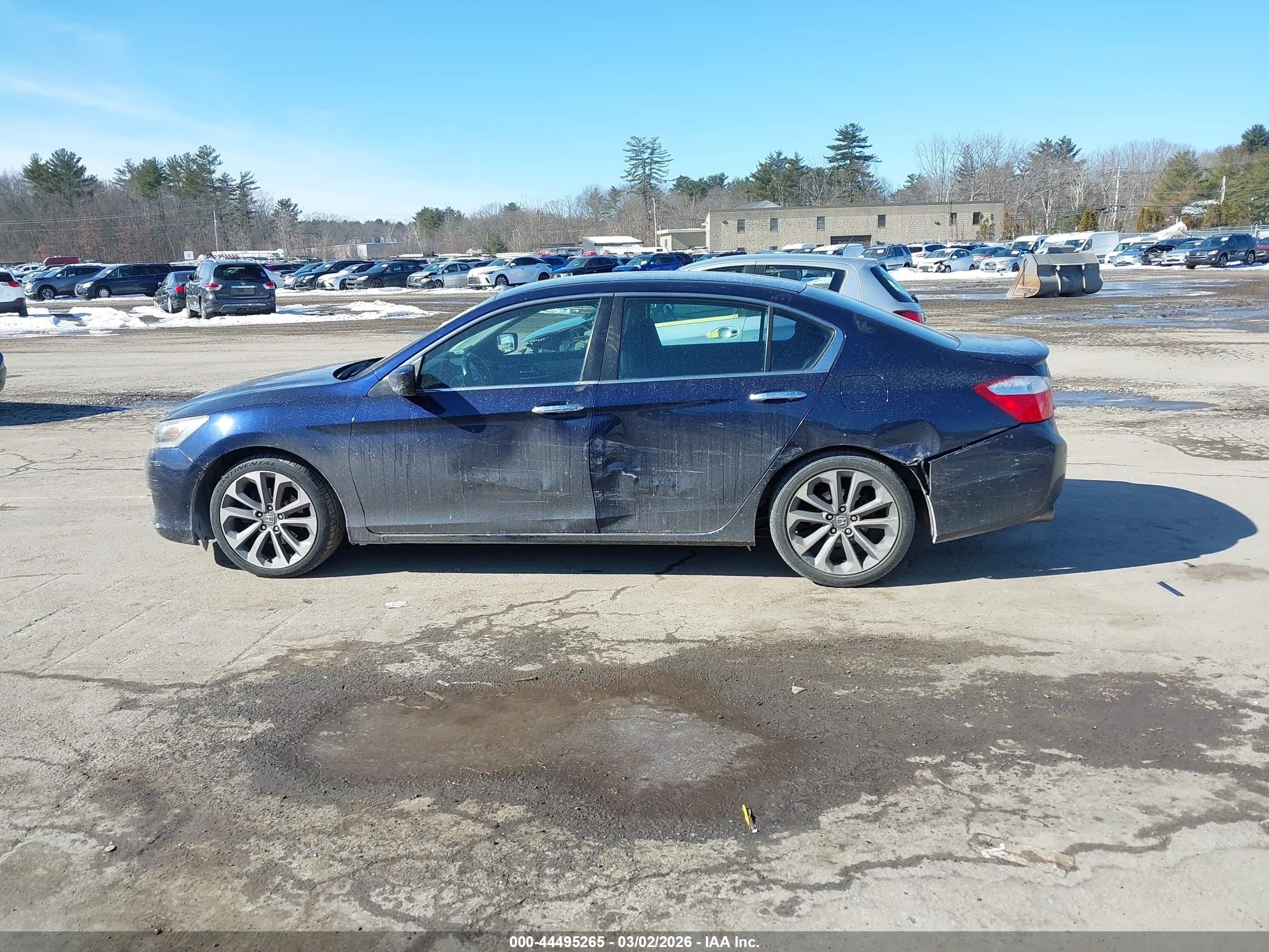 2013 Honda Accord Sport Blue vin: 1HGCR2F58DA267535