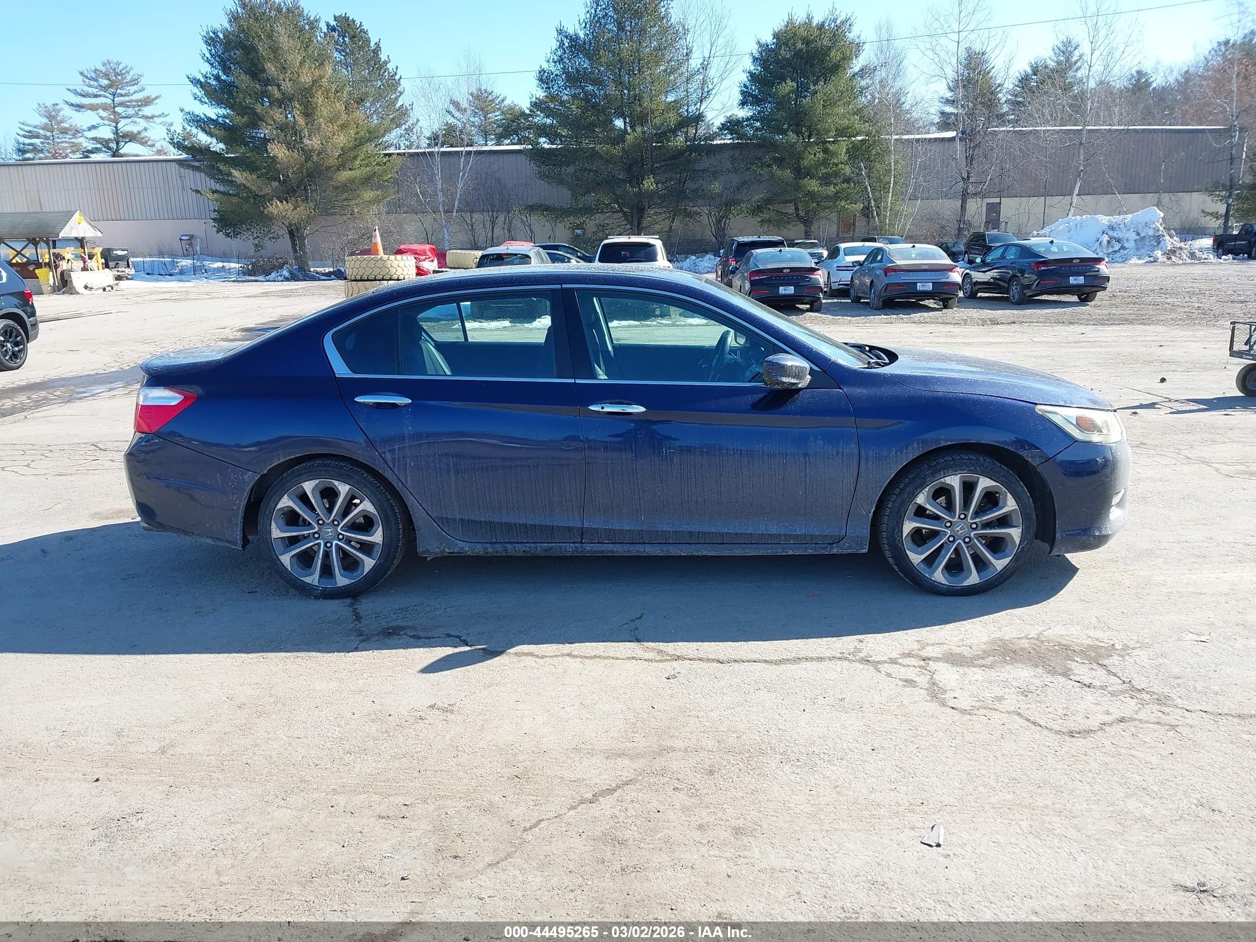 2013 Honda Accord Sport Blue vin: 1HGCR2F58DA267535