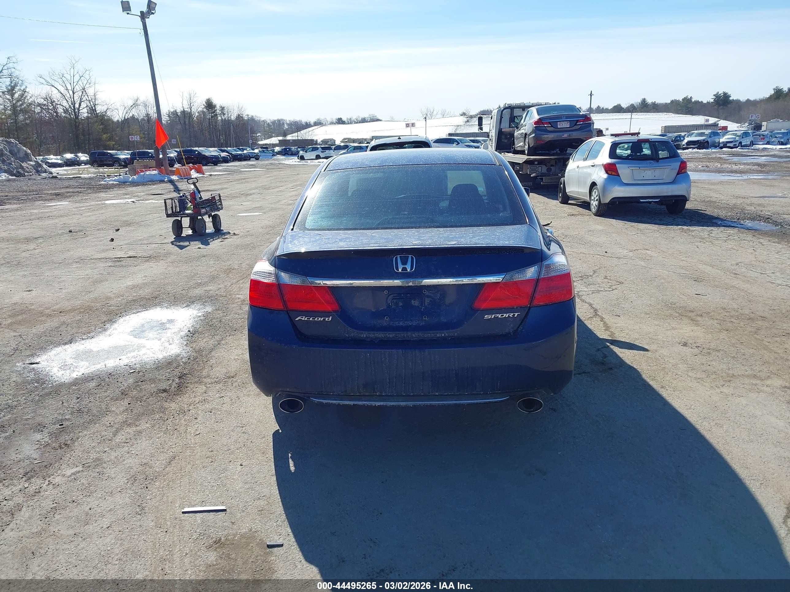 2013 Honda Accord Sport Blue vin: 1HGCR2F58DA267535