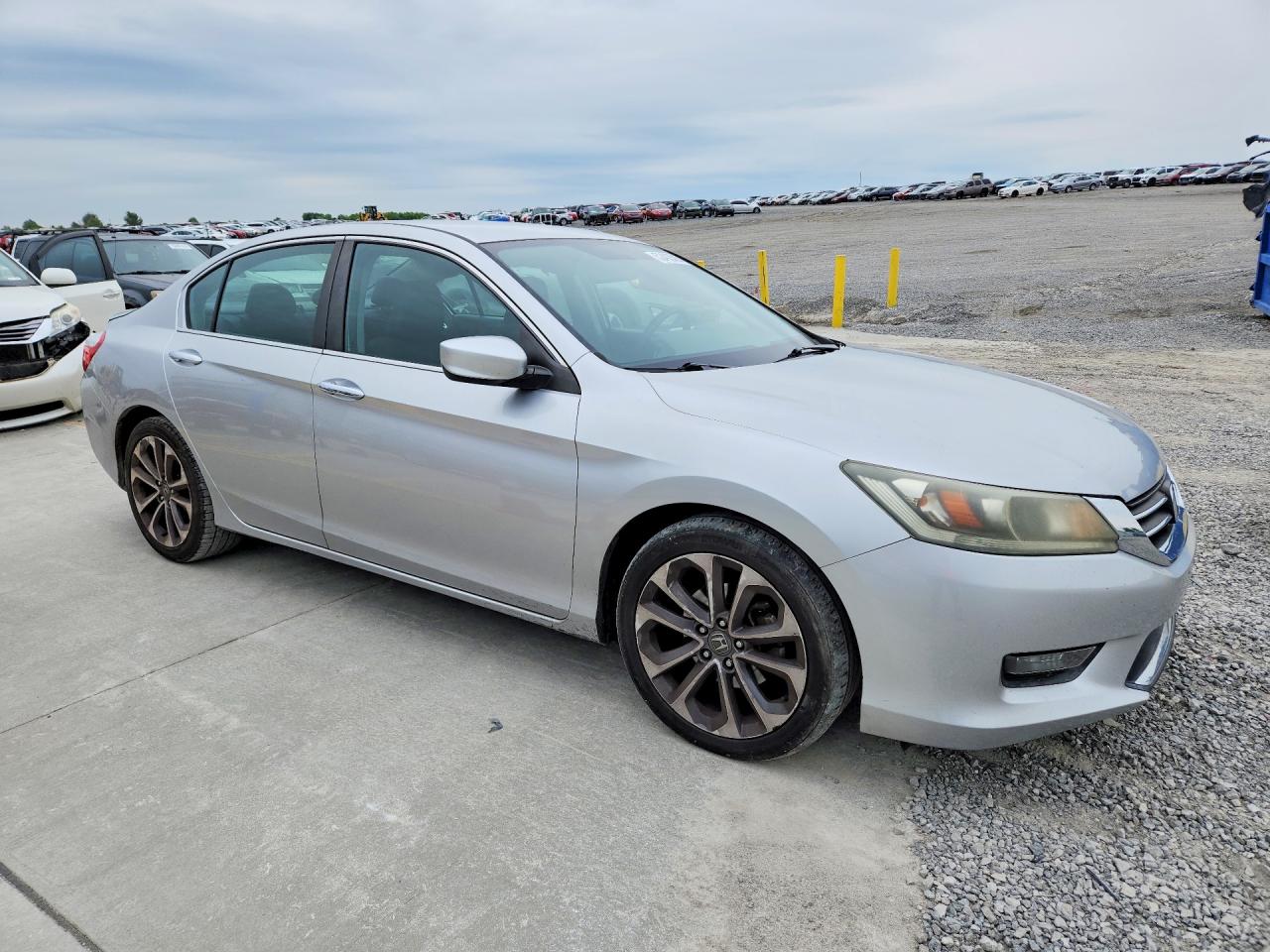 2014 Honda Accord Sport Серебряный vin: 1HGCR2F58EA015401