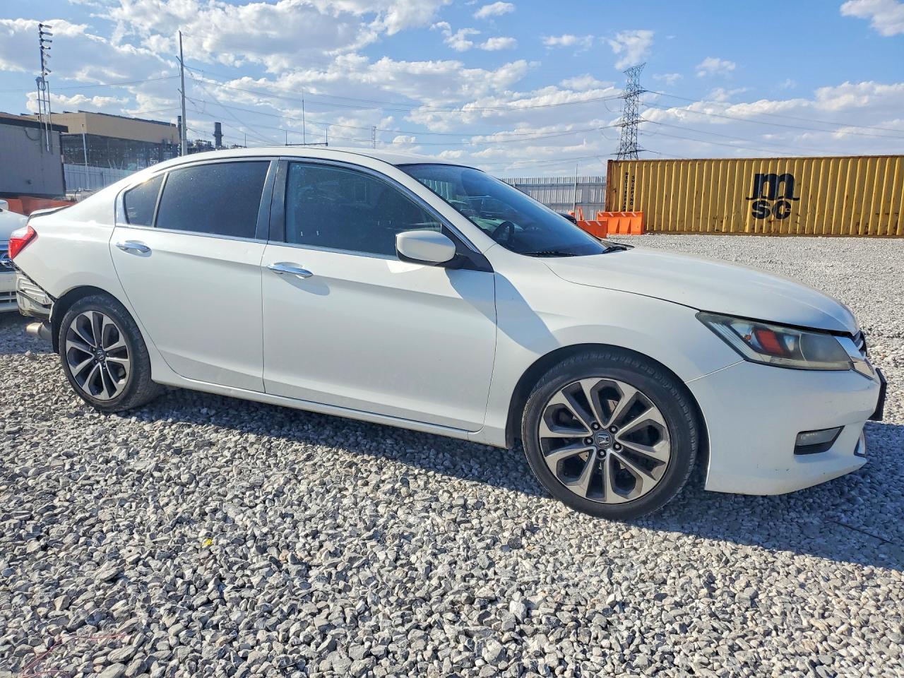 2014 Honda Accord Sport Белый vin: 1HGCR2F58EA026592
