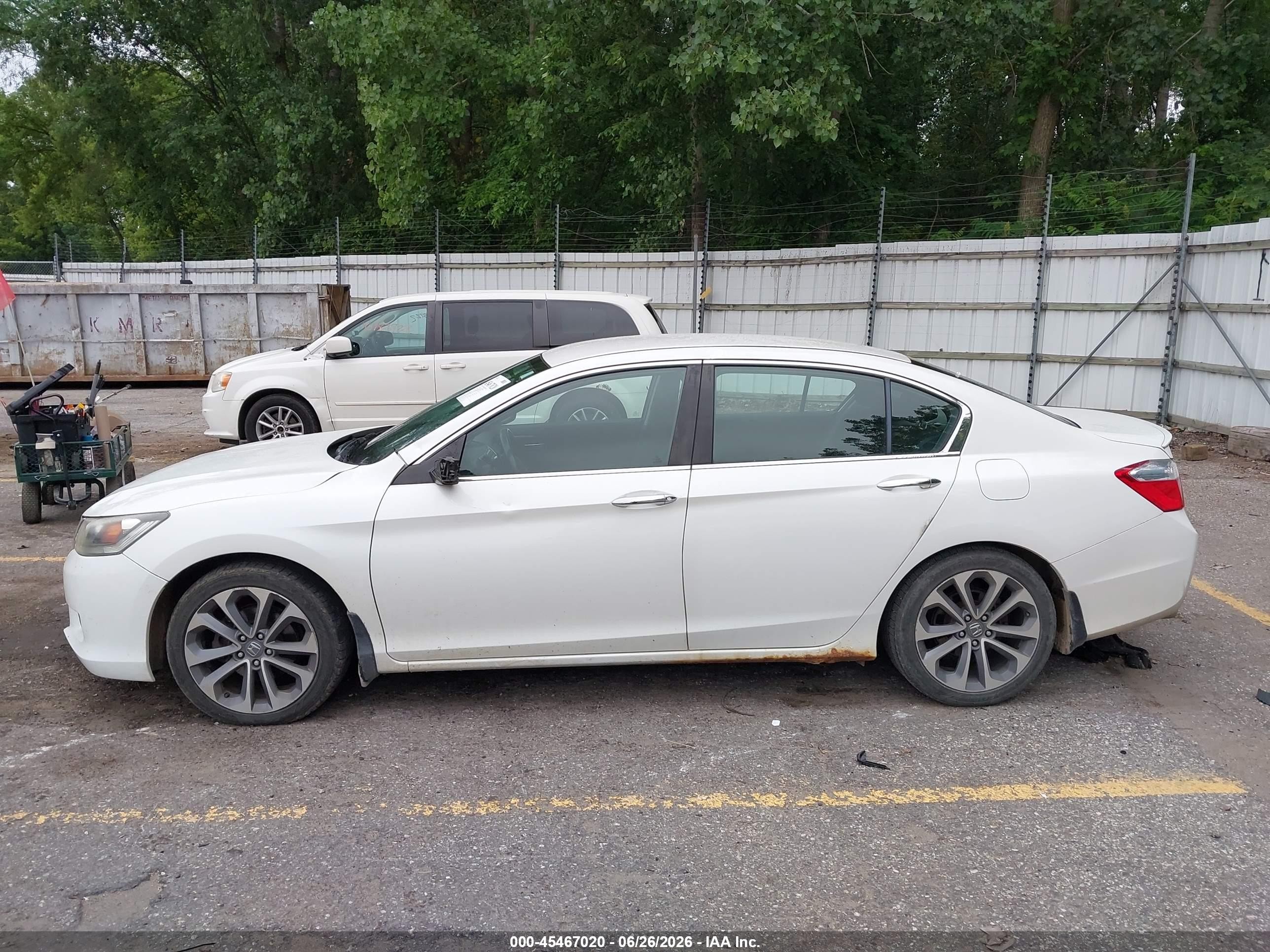 2014 Honda Accord Sport Белый vin: 1HGCR2F58EA067093
