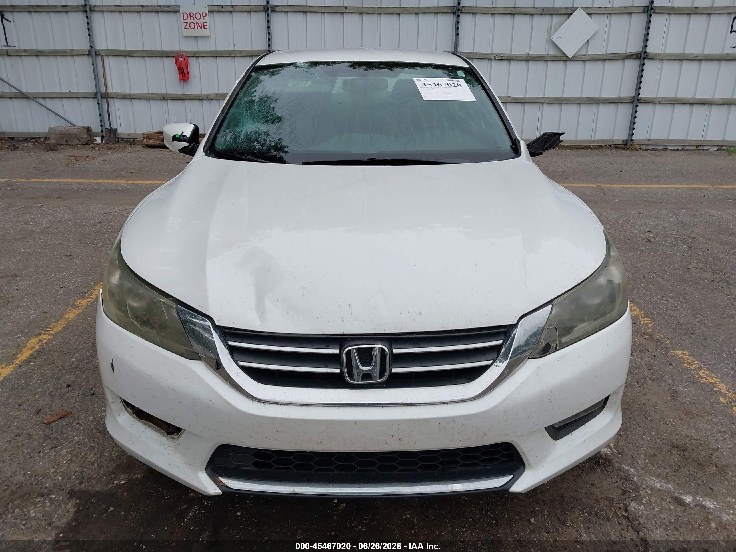 2014 Honda Accord Sport Белый vin: 1HGCR2F58EA067093