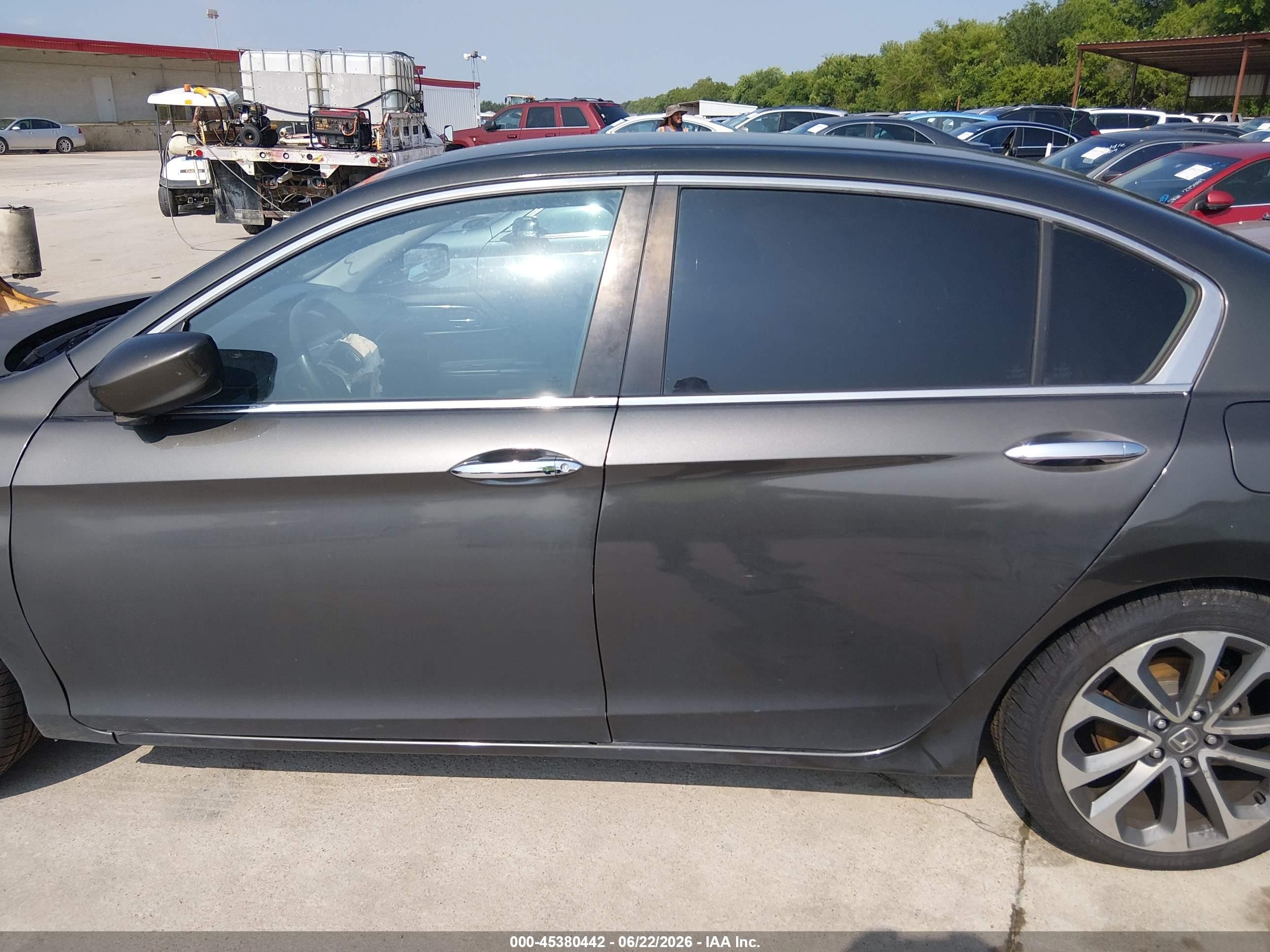2014 Honda Accord Sport Gray vin: 1HGCR2F58EA087215