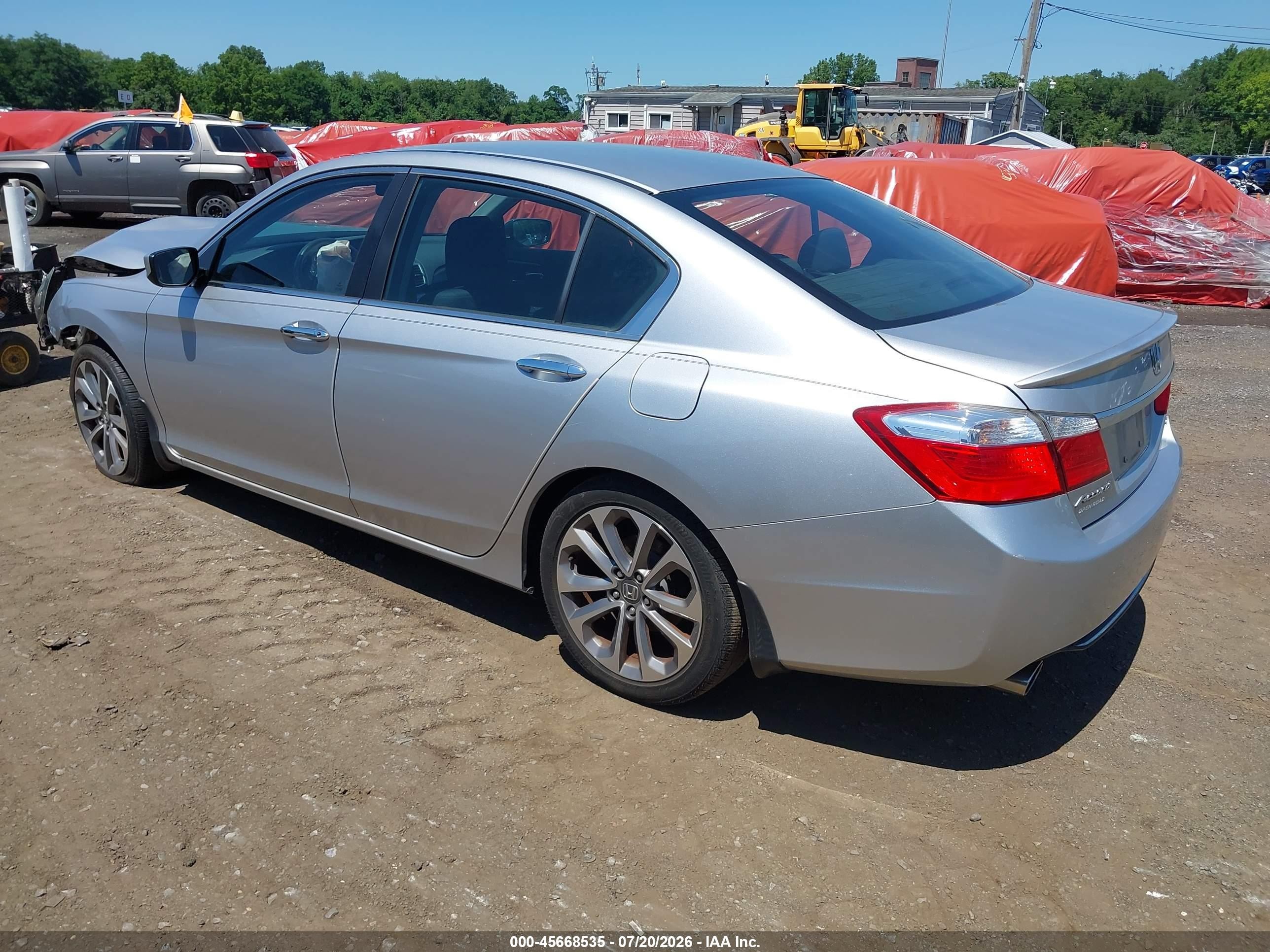 2014 Honda Accord Sport Silver vin: 1HGCR2F58EA090096