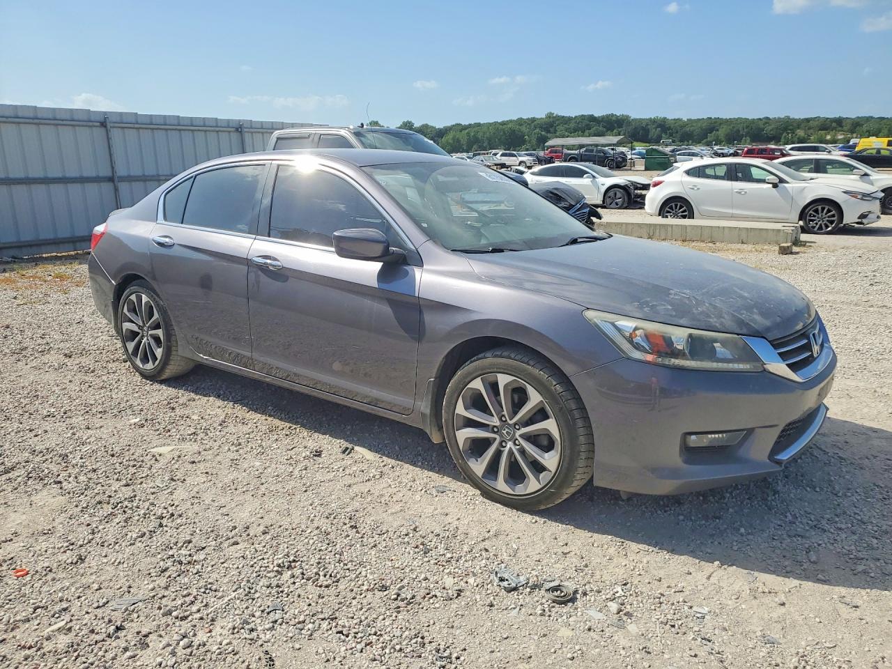 2014 Honda Accord Sport Gray vin: 1HGCR2F58EA091894