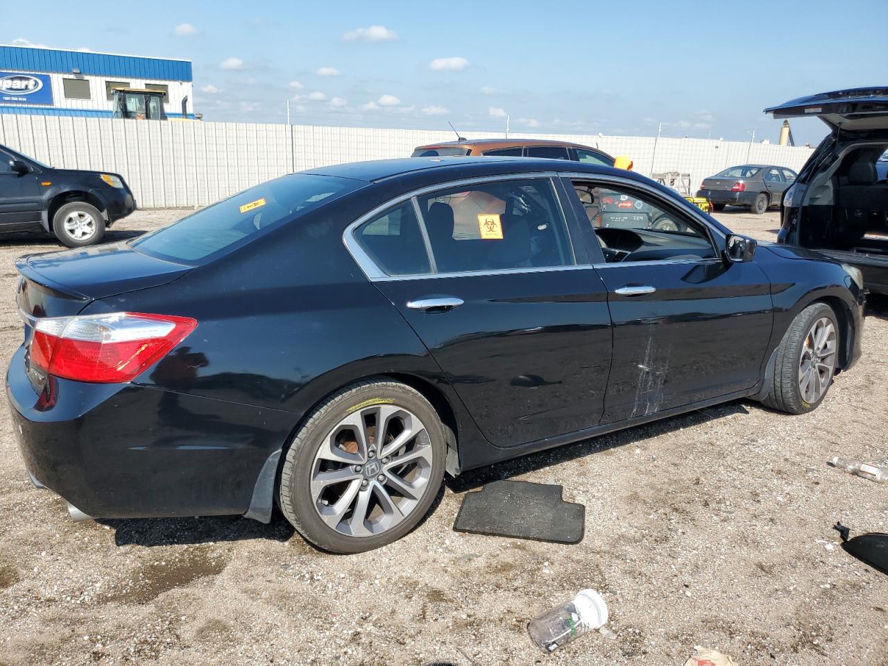 2014 Honda Accord Sport Черный vin: 1HGCR2F58EA100738
