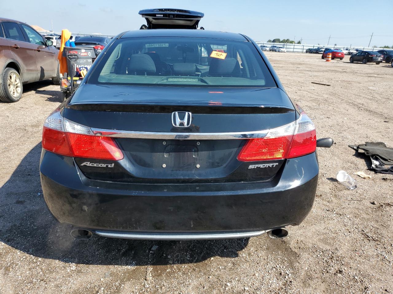 2014 Honda Accord Sport Черный vin: 1HGCR2F58EA100738