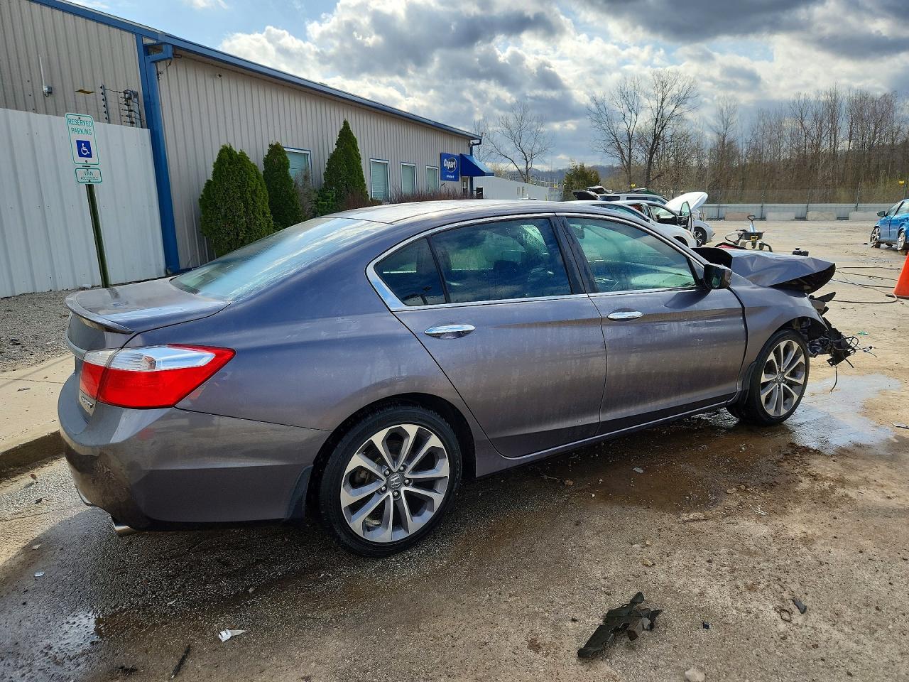 2014 Honda Accord Sport Gray vin: 1HGCR2F58EA103316