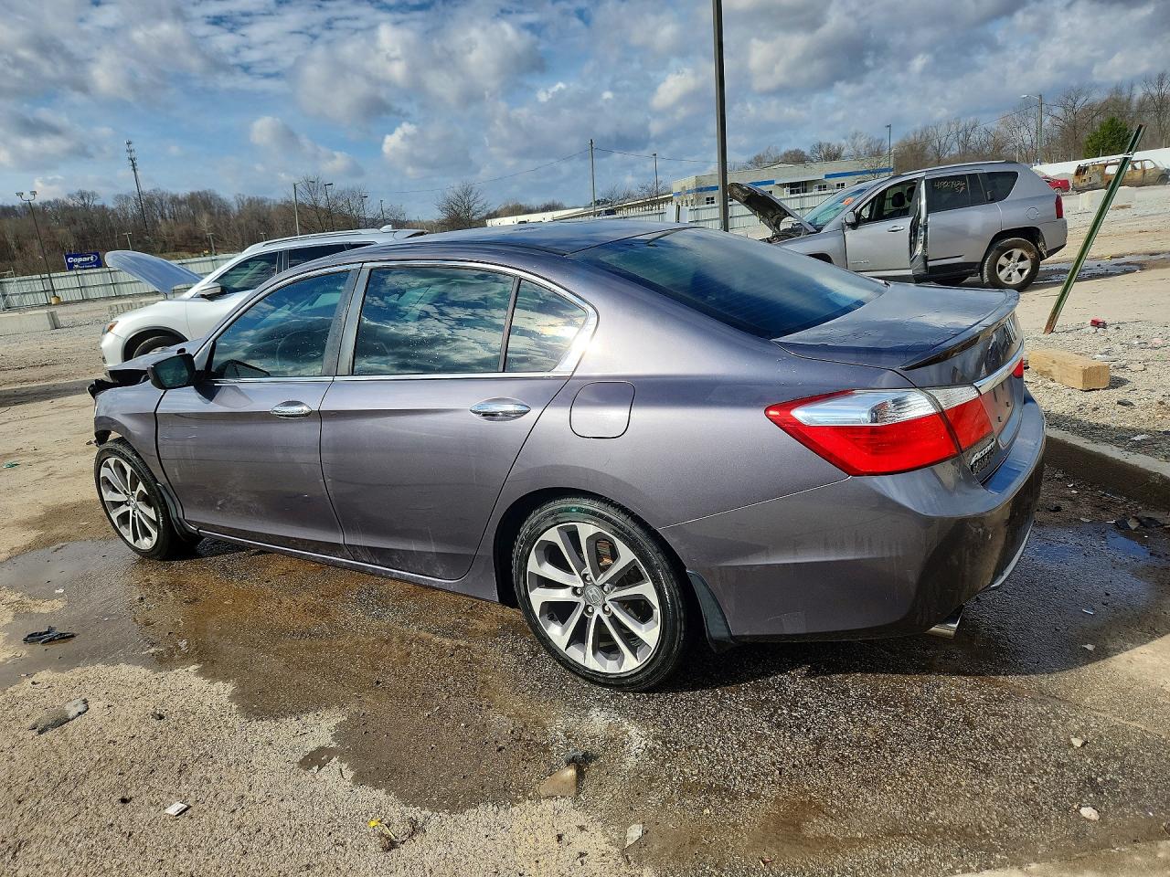2014 Honda Accord Sport Gray vin: 1HGCR2F58EA103316