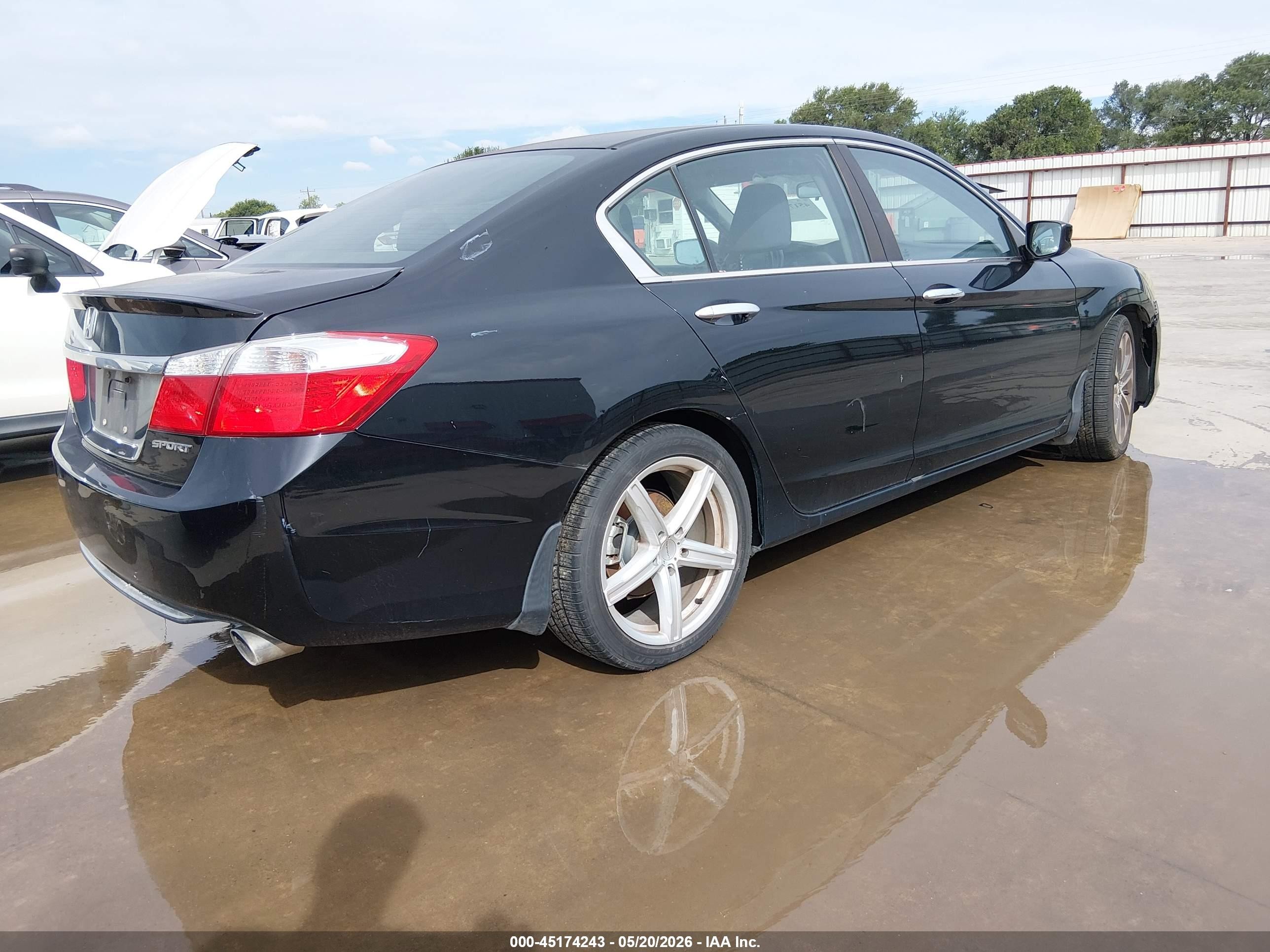 2014 Honda Accord Sport Black vin: 1HGCR2F58EA104479